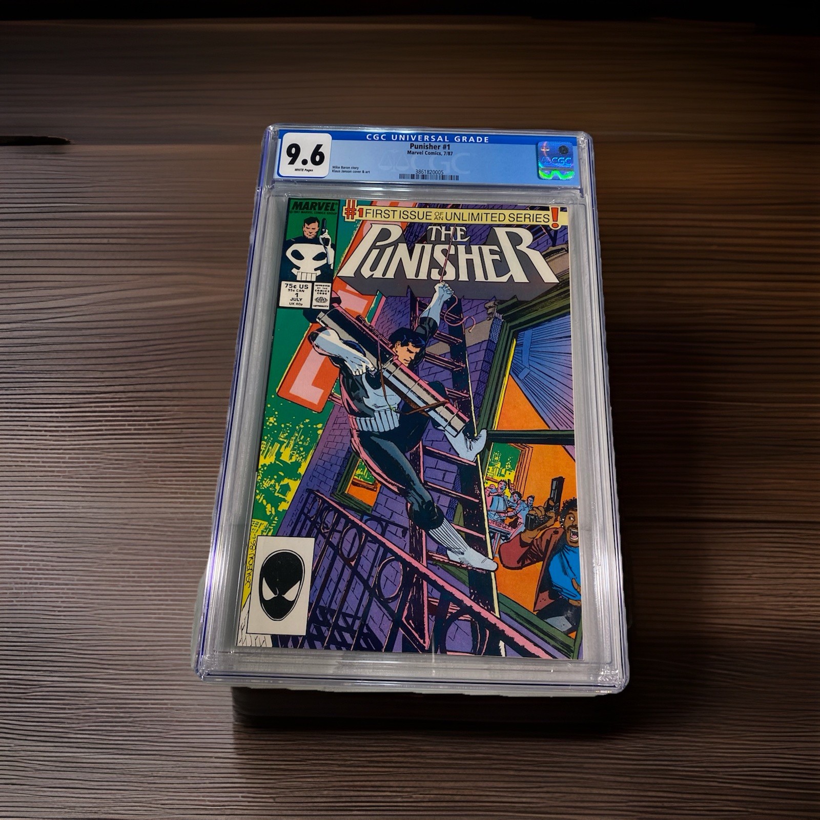 1987 Marvel Comic Book Punisher #1 Graded CGC 9.6 White Pages First Printing