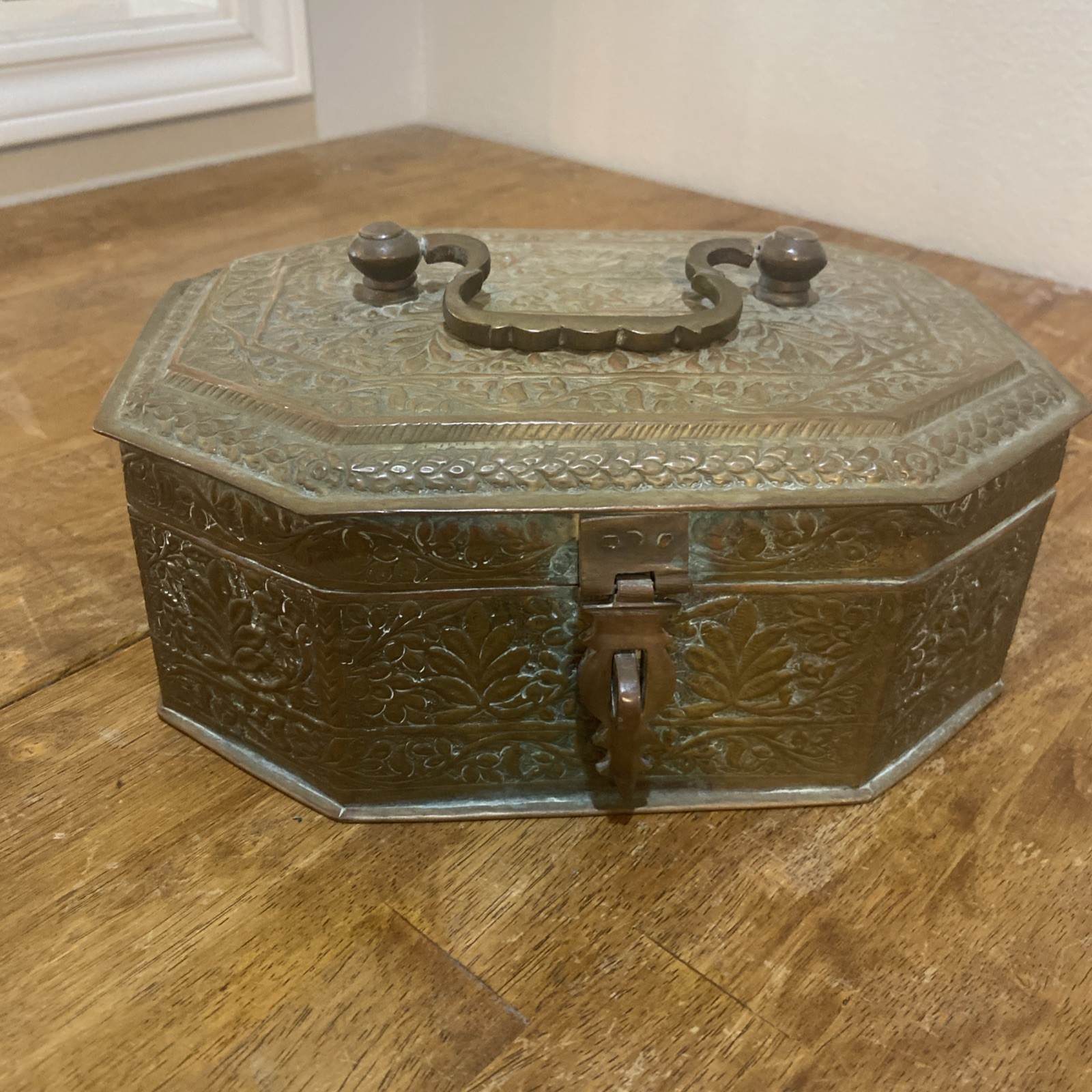 Vintage Jewelry Box Solid Brass Made In India Trinket Box Vintage Jewelry Box Solid Brass Made In India Trinket Box
