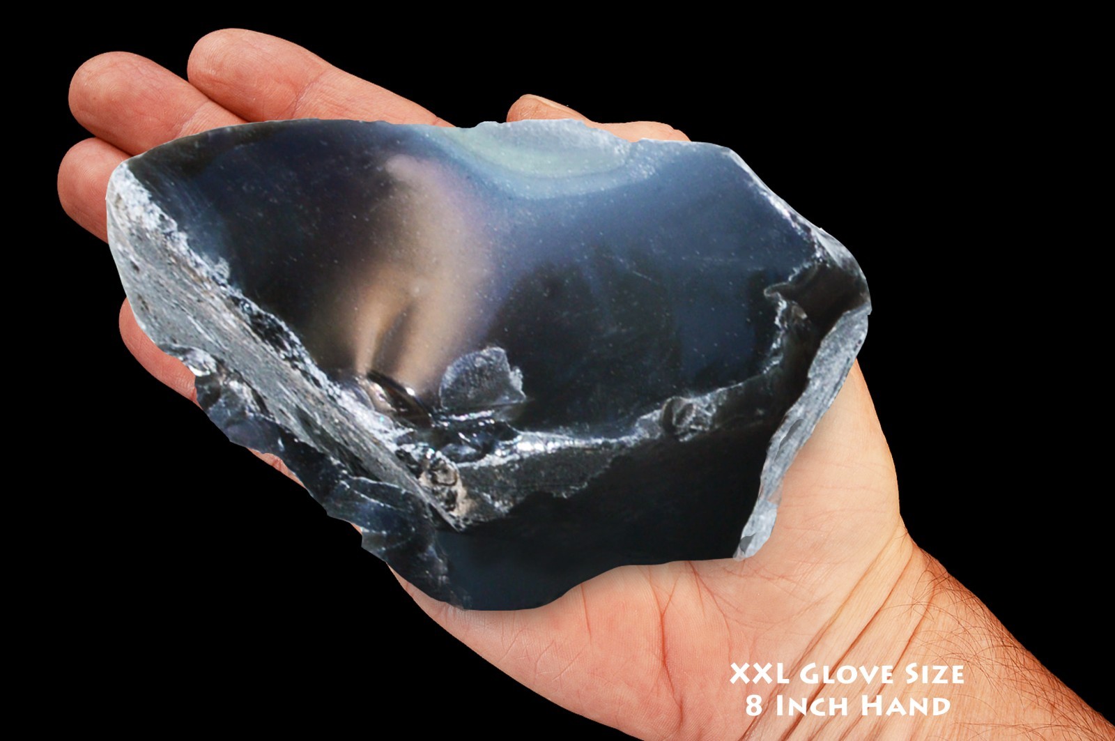 RAINBOW OBSIDIAN 4" 1 - 1 1/2 Lb Davis Creek Lapidary Raw Rock Mineral Stone RAINBOW OBSIDIAN 4" 1 - 1 1/2 Lb Davis Creek Lapidary Raw Rock Mineral Stone