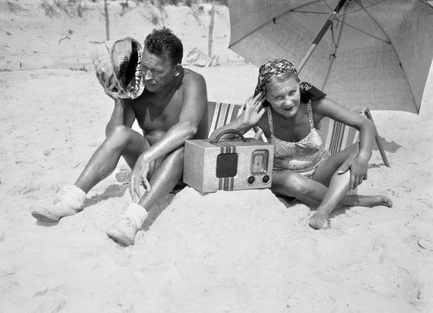 Radio stars Fred Allen and Portland Hoffa vacationing at Fire Is 1940s Photo 3 Radio stars Fred Allen and Portland Hoffa vacationing at Fire Is 1940s Photo 3