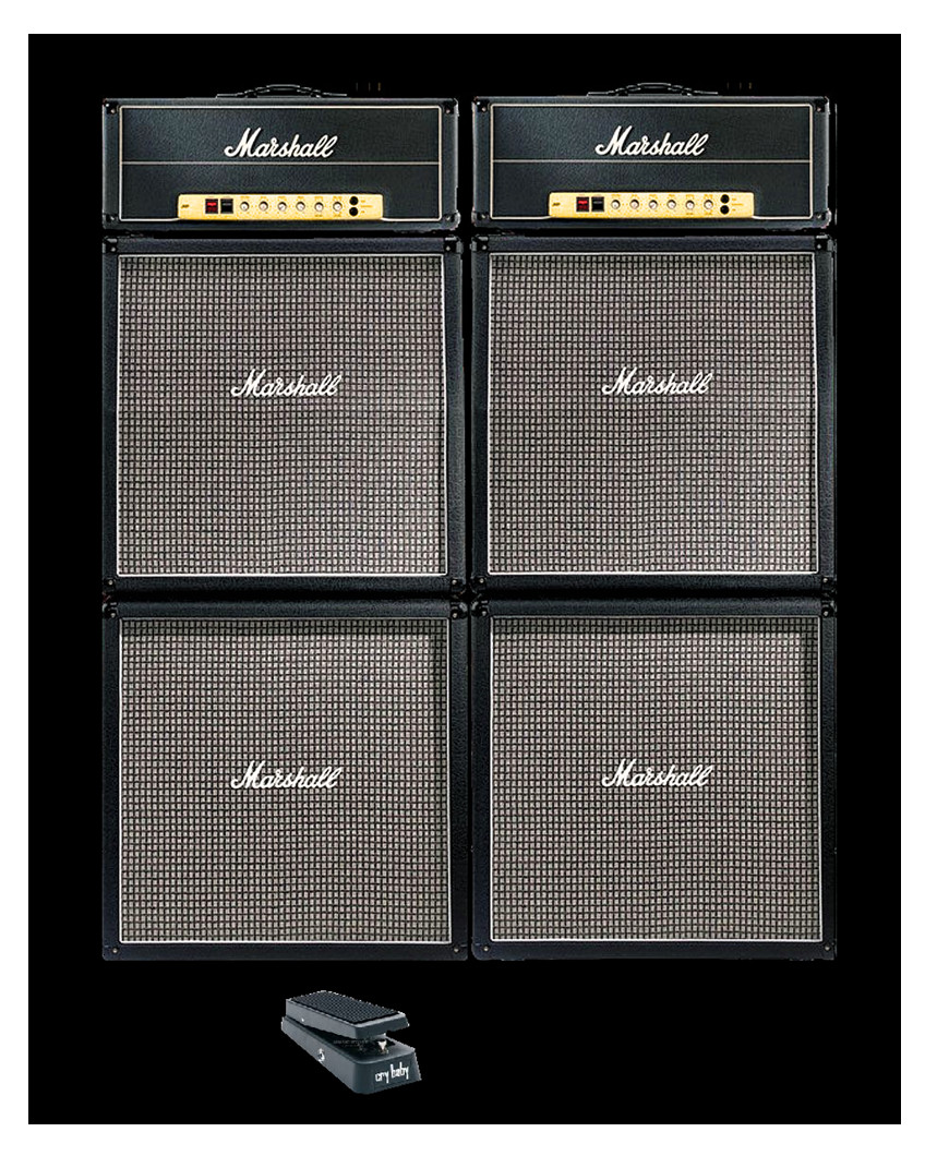 MARSHALL AMPLIFIERS 8"X10" PHOTOGRAPH MARSHALL AMPLIFIERS 8"X10" PHOTOGRAPH