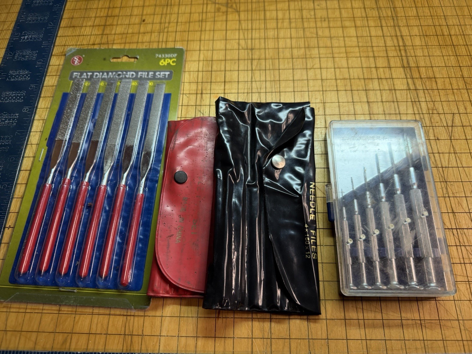 Vintage Archer Precision Screwdriver Set Japan & 30pc Needle File Lot Craft