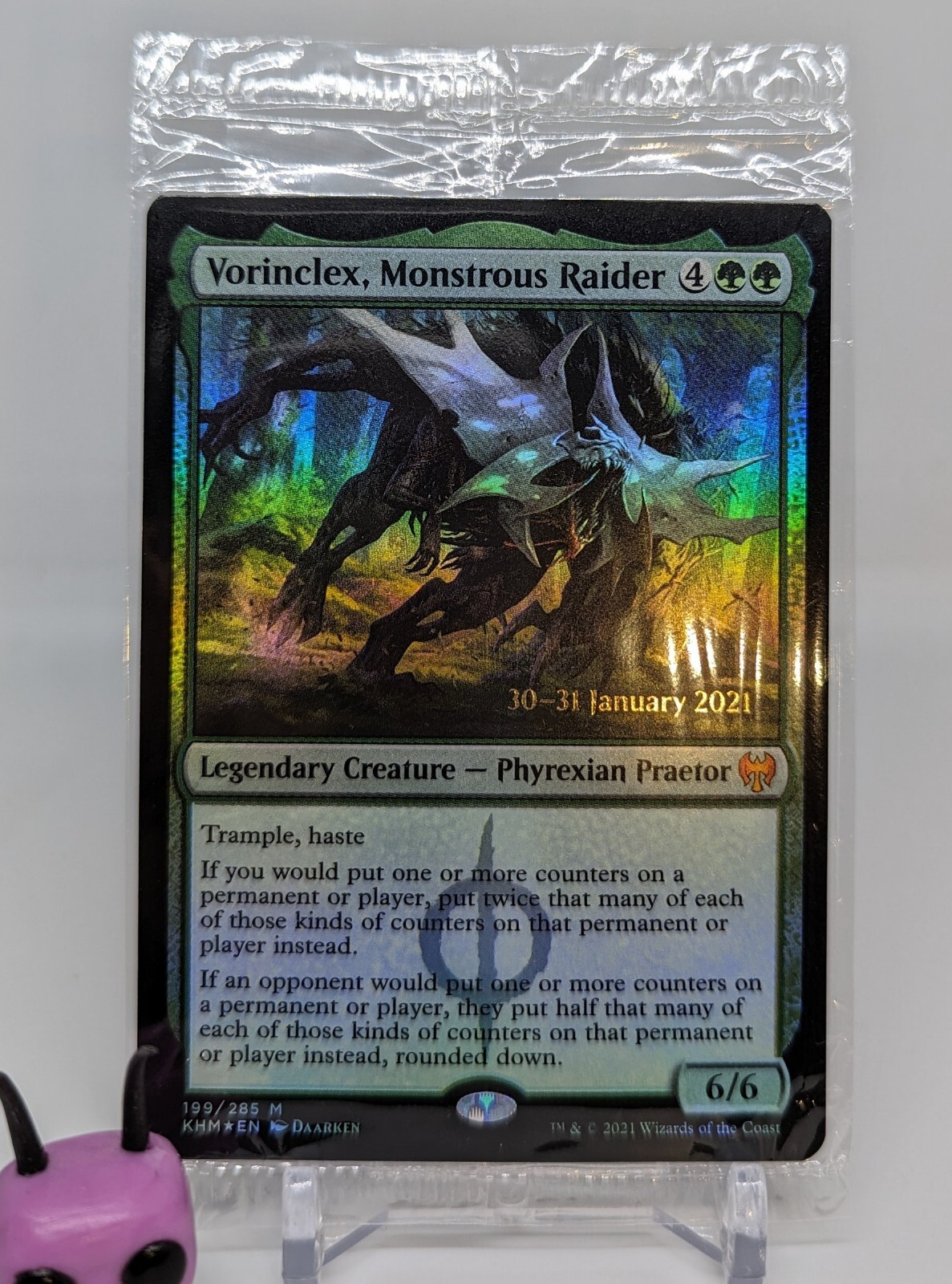 Vorinclex, Monstrous Raider ✨Sealed Foil✨ Prerelease Kaldheim Magic MTG #199/285 Vorinclex, Monstrous Raider ✨Sealed Foil✨ Prerelease Kaldheim Magic MTG #199/285