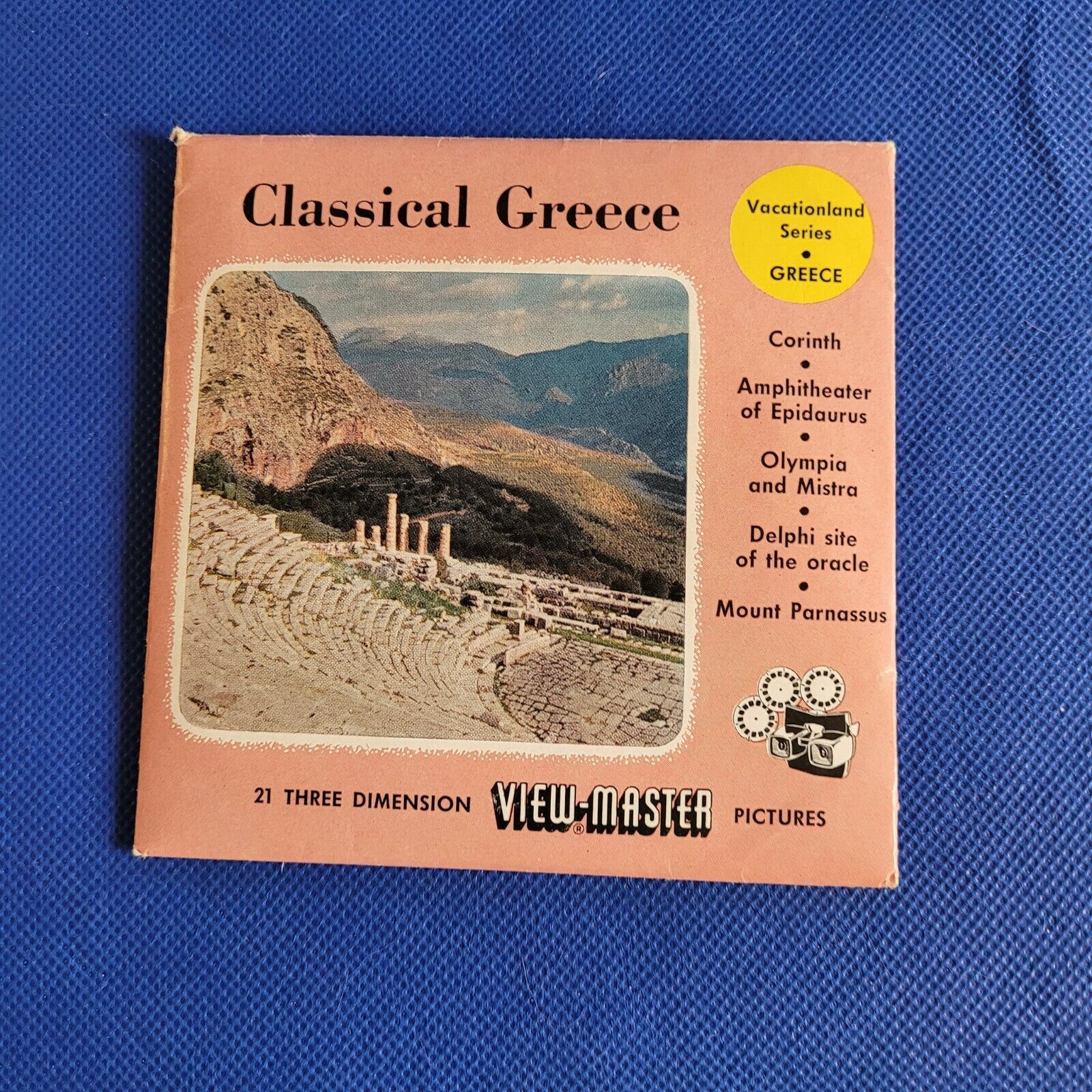1955 Sawyer's Classical Greece 2157 C0032 C0033 view-master 3 Reels Packet 
