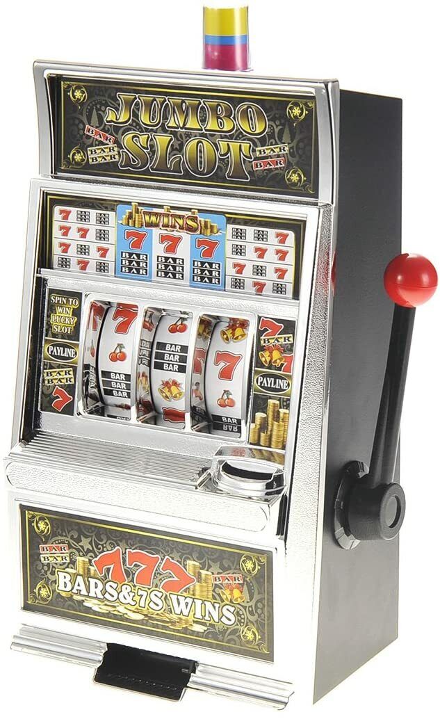 Lucky Sevens Jumbo Slot Machine Bank Replica  Casino save Money Large Jackpot 