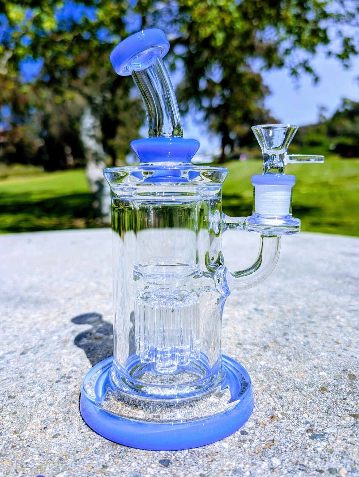 9" Thick Blue Tree Perc Incycler Recycler Tobacco Smoking Water Pipe Hookah Bong 9" Thick Blue Tree Perc Incycler Recycler Tobacco Smoking Water Pipe Hookah Bong