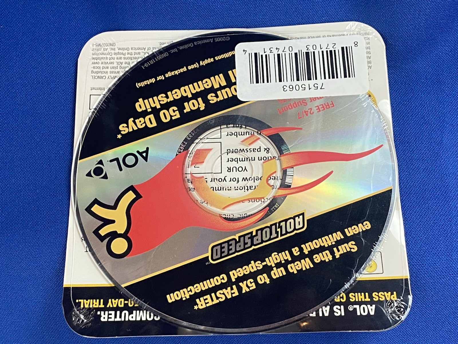 AOL America Online Collectible Disc 1175 Free Hours PC CD-ROM AOL America Online Collectible Disc 1175 Free Hours PC CD-ROM