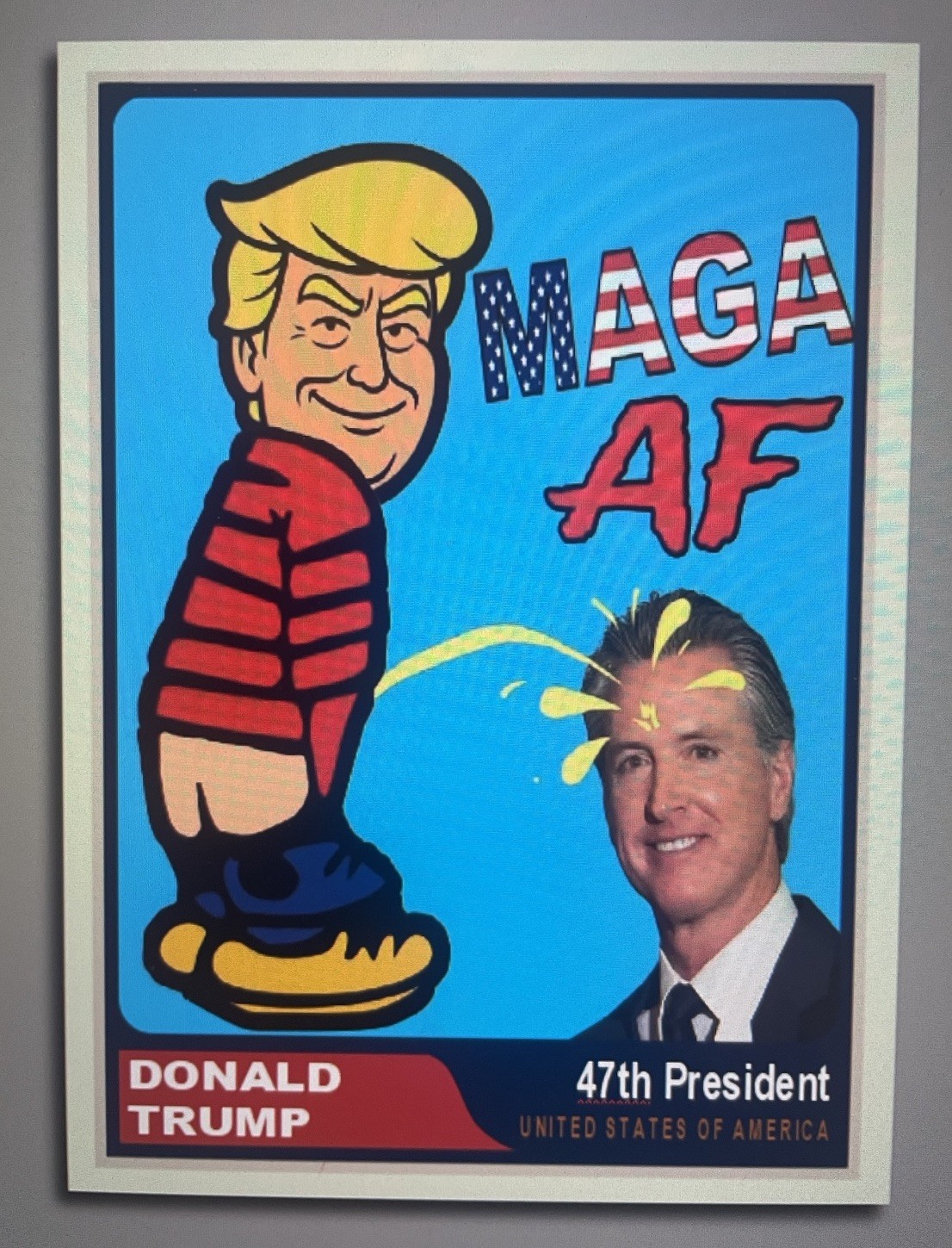 Donald Trump 2025”47“ Custom ACEO MAGA AF Donald Trump 2025”47“ Custom ACEO MAGA AF