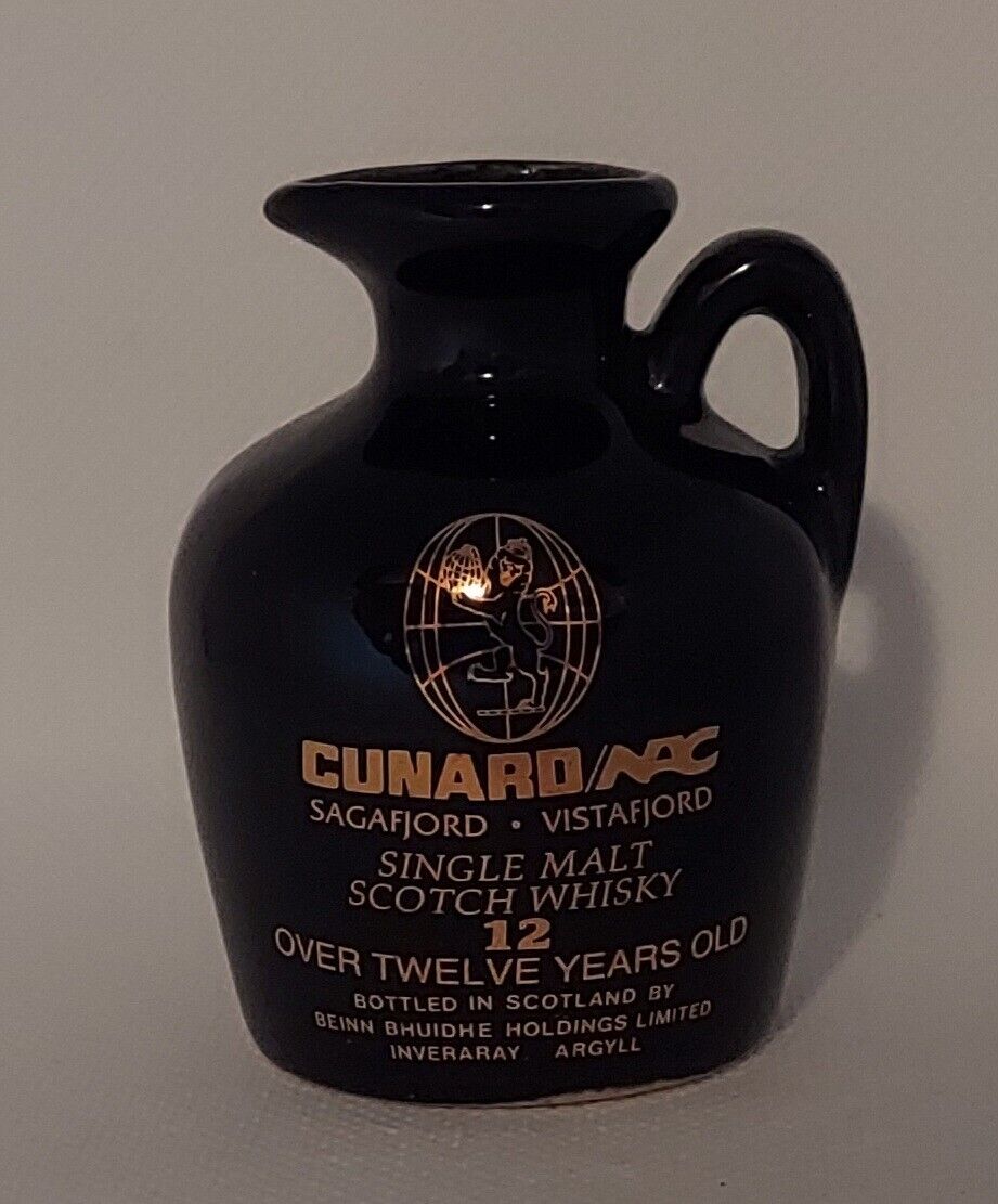 Cunard Single Malt Scotch Whiskey Single Decanter Scotland Sagafjord, Vistafjord