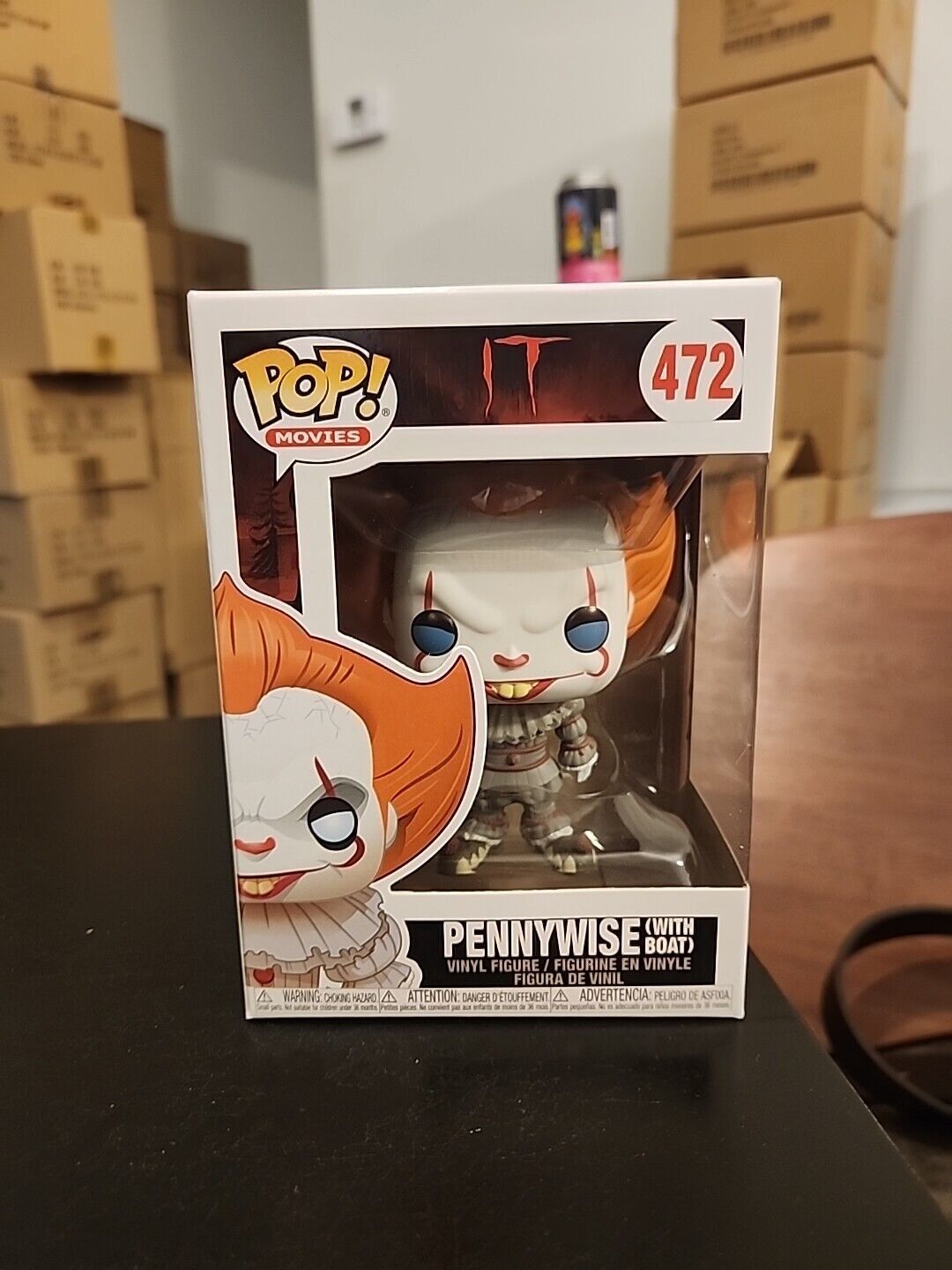 Funko Pop Stephen King IT PENNYWISE with Boat #472 In Stock