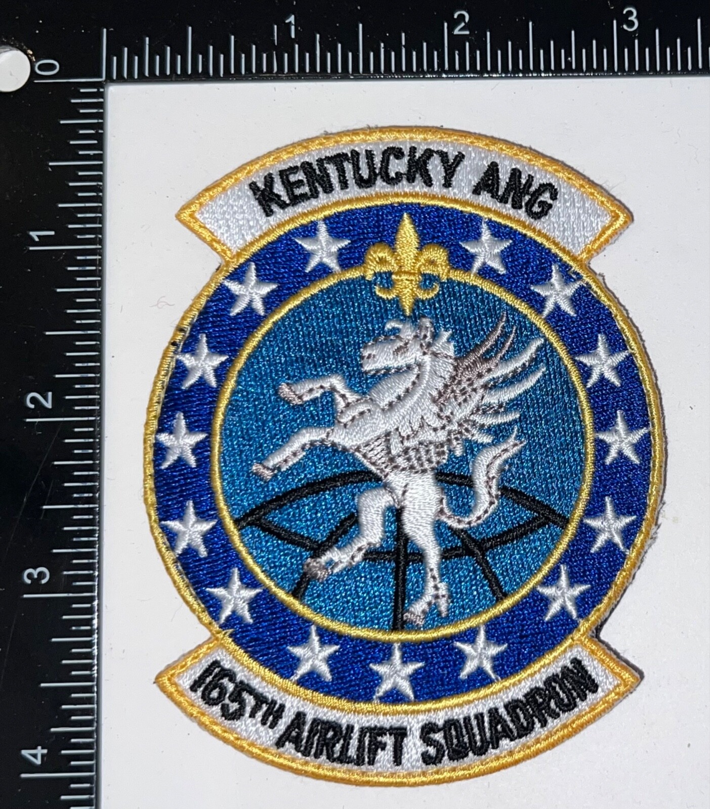 USAF Kentucky ANG 165th Airlift Squadron HOOK & LOOP Patch USAF Kentucky ANG 165th Airlift Squadron HOOK & LOOP Patch