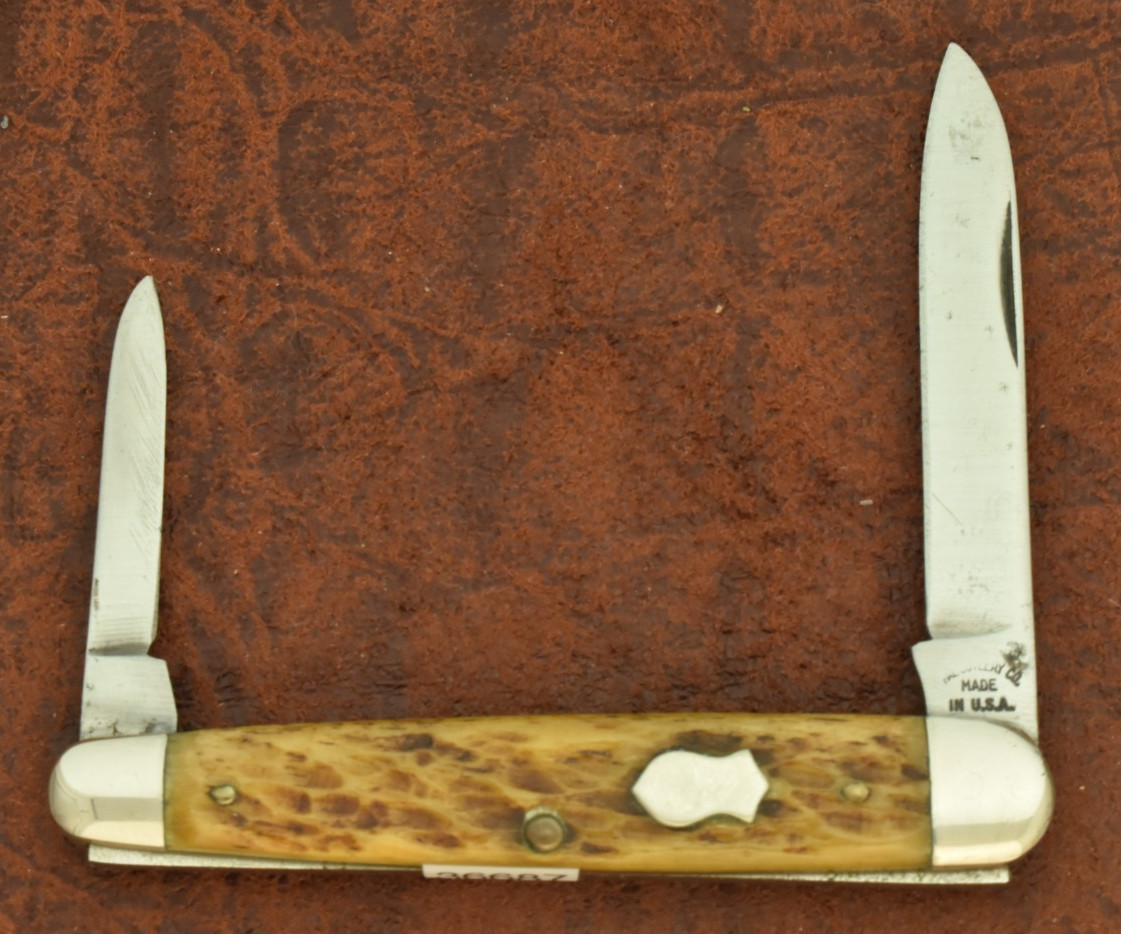 VINTAGE PAL CUTLERY CO MADE IN USA ROGERS BONE HALF WHITTLER KNIFE NICE (36687) VINTAGE PAL CUTLERY CO MADE IN USA ROGERS BONE HALF WHITTLER KNIFE NICE (36687)