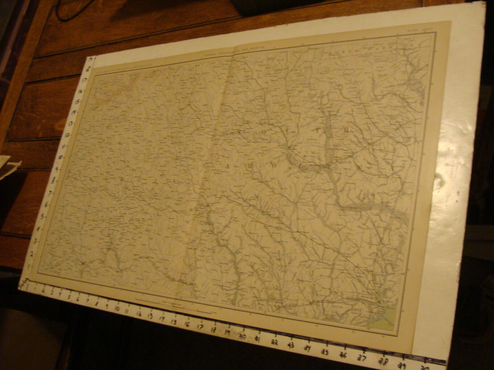1890\'s Vintage CIVIL WAR MAP: plate CXLIII general topo map GEORGIA S CAROLINA