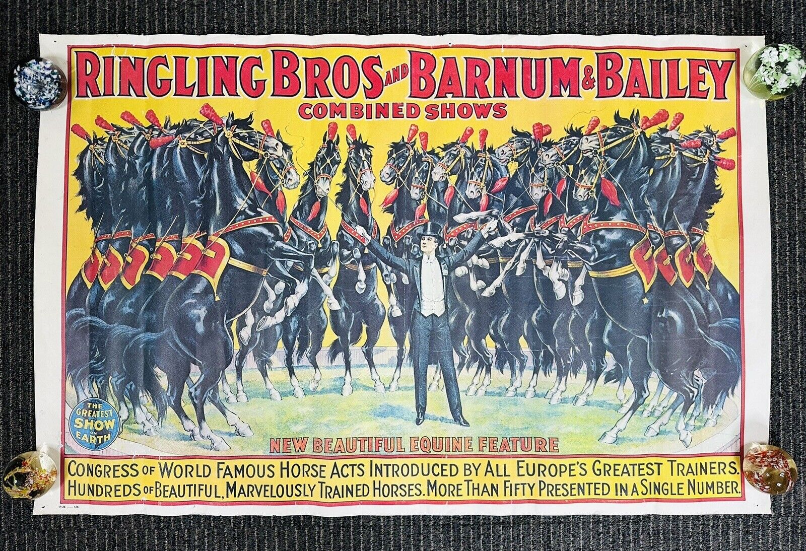 Vintage Ringling Bros and Barnum & Bailey Combined Shows Circus Poster