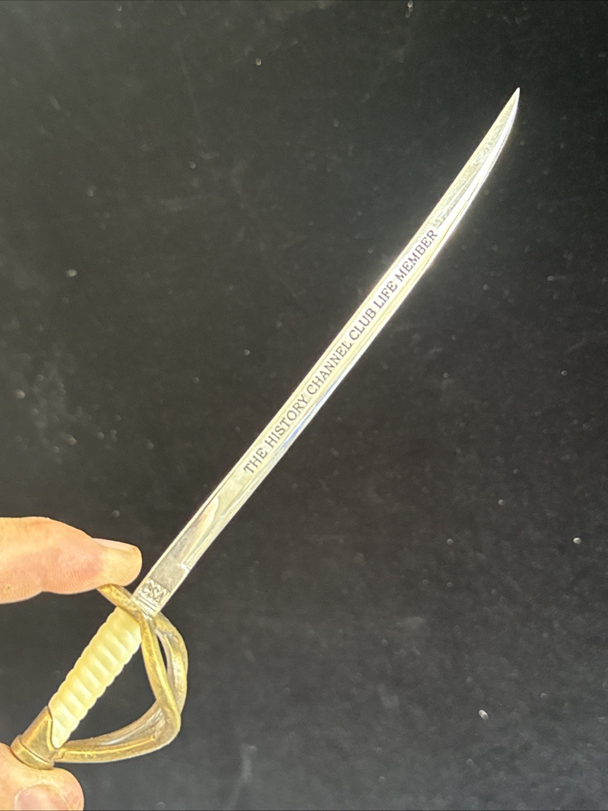 VTG THE HISTORY CHANNEL CLUB LIFE MEMBER Sword Letter Opener Metal 8" CSA VTG THE HISTORY CHANNEL CLUB LIFE MEMBER Sword Letter Opener Metal 8" CSA