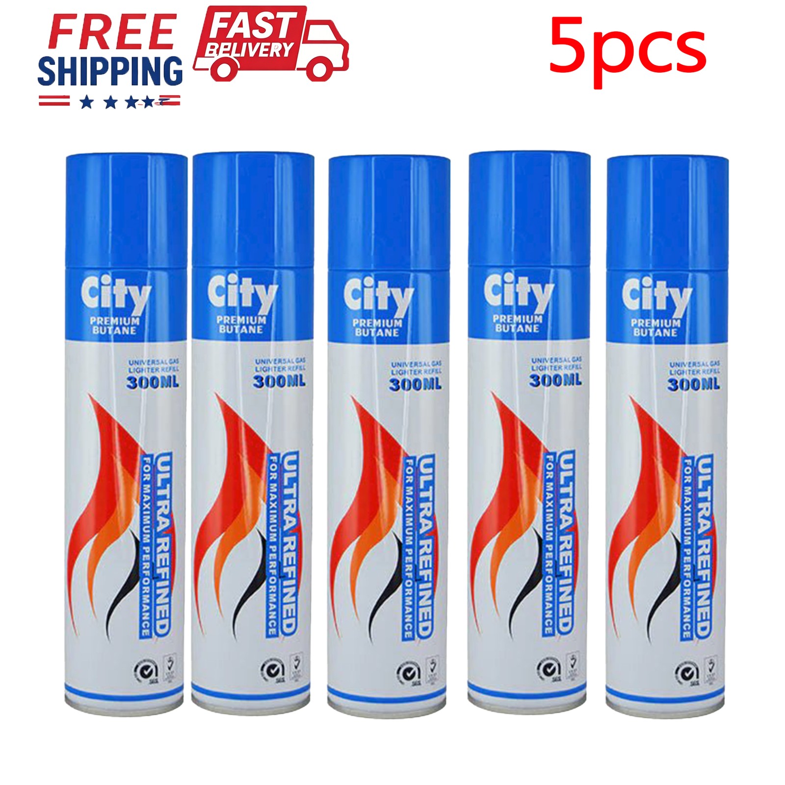 Butane Gas Refill – 1/3/5 Cans, 7X 300ml, with Nozzle Adapter Butane Gas Refill – 1/3/5 Cans, 7X 300ml, with Nozzle Adapter