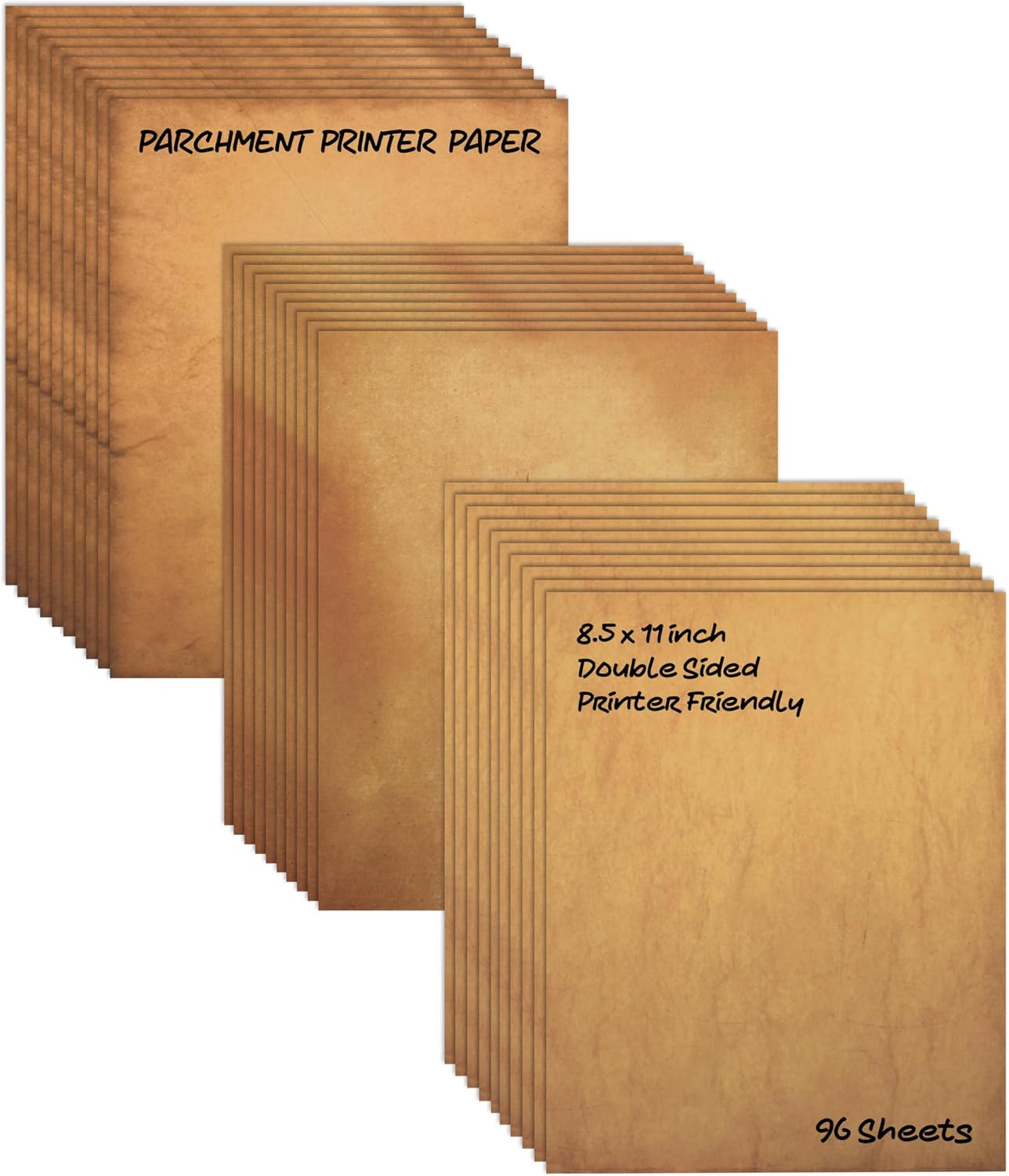 Aged Printing Paper, 96 Sheets, Antique Looking Old