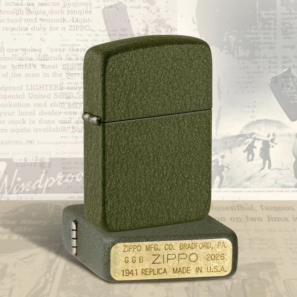 2026 FOUNDERS DAY GREEN CRACKLE 1941 REPLICA ZIPPO LIGHTER SPECIAL BOTTOM STAMP 2026 FOUNDERS DAY GREEN CRACKLE 1941 REPLICA ZIPPO LIGHTER SPECIAL BOTTOM STAMP