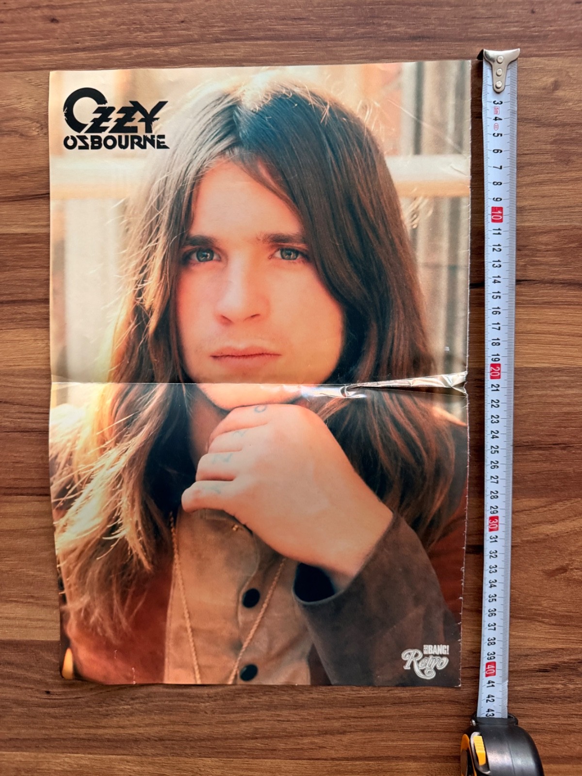 Ozzy Osbourne Van Halen Vintage Headbang Retro Poster 35x50 Rare Double Sided