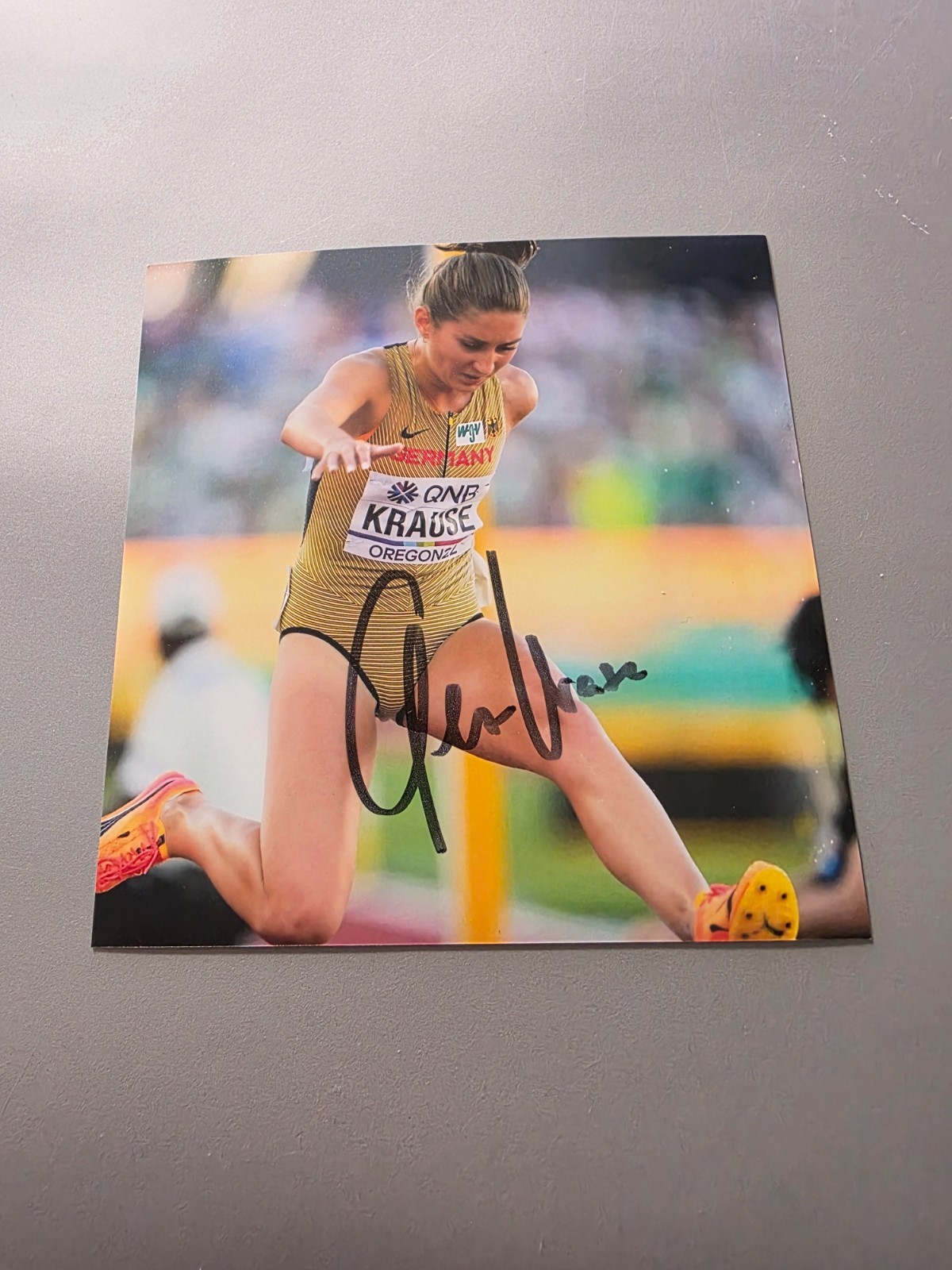 GESA FELICITAS KRAUSE-signed photo approx. 13x13cm autograph (5261) COA GESA FELICITAS KRAUSE-signed photo approx. 13x13cm autograph (5261) COA
