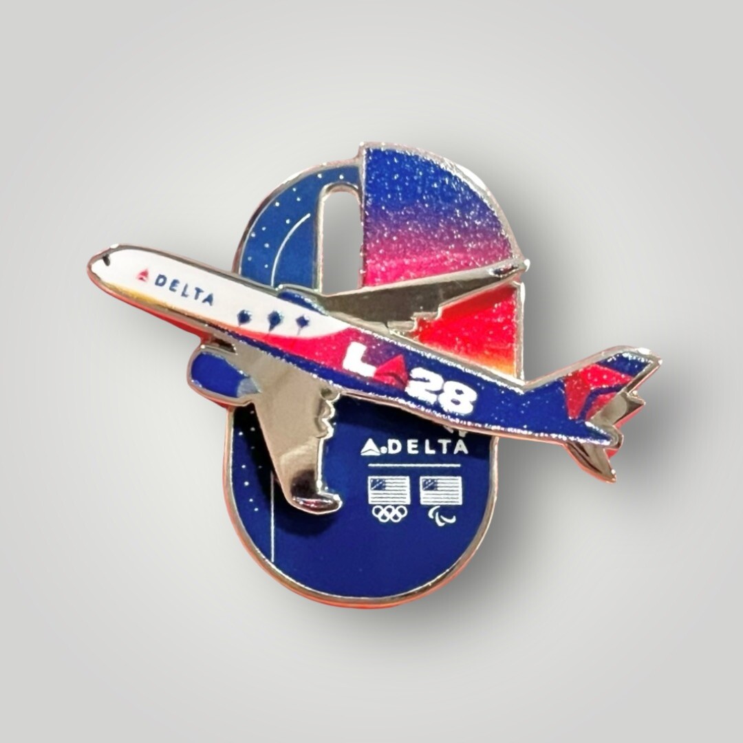 Delta Los Angeles Olympics Team USA 2028 Beautiful Collectible Slide Pin New Delta Los Angeles Olympics Team USA 2028 Beautiful Collectible Slide Pin New