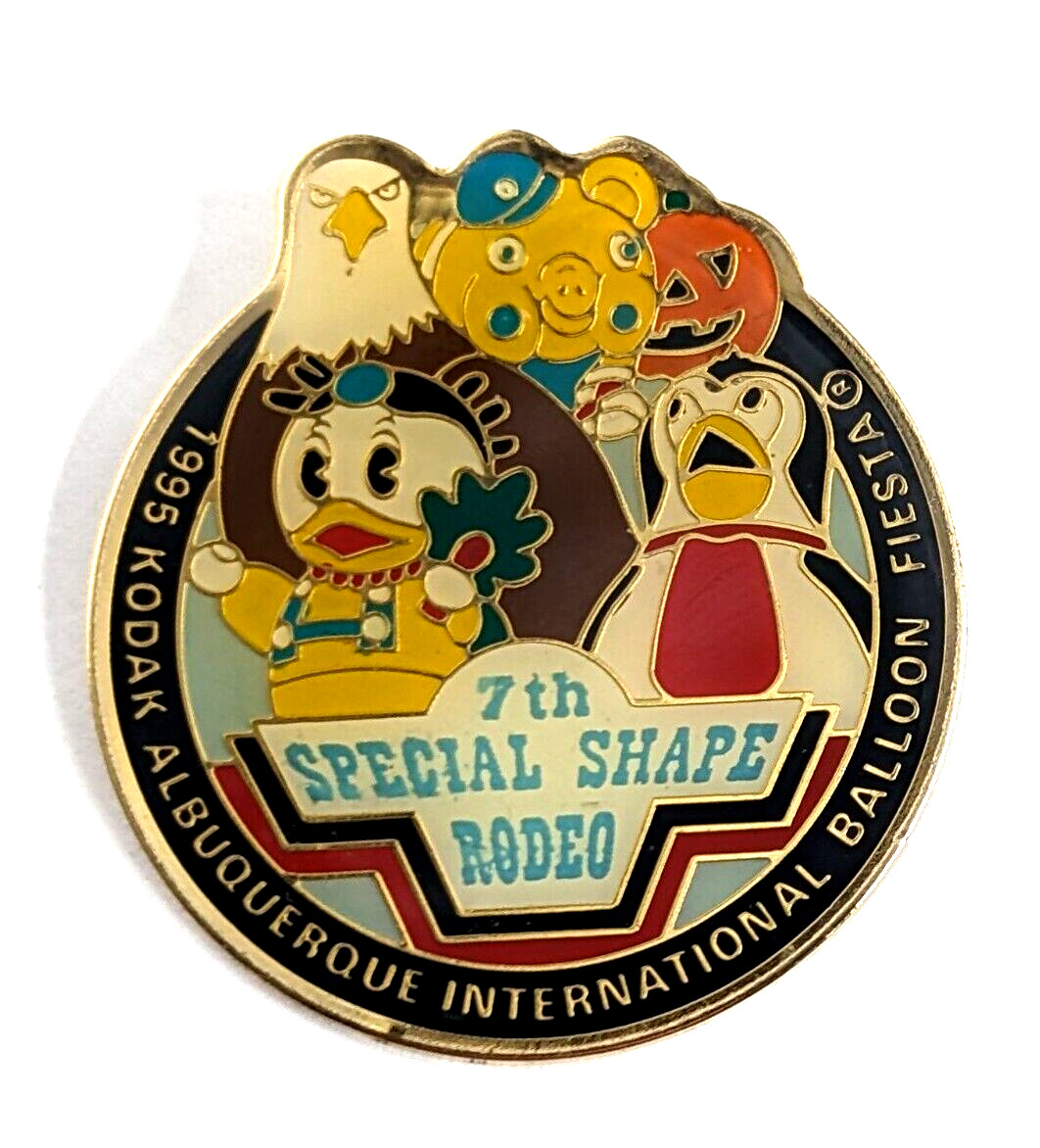 1995 Special Shapes Rodeo KAIBF Hot Air Balloon Pin Duck Eagle Pig Penguin...VTG