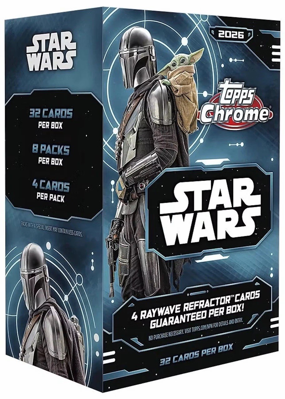 2026 Topps Chrome Star Wars Value Blaster Box Factory Sealed 32 Cards NEW 2026 Topps Chrome Star Wars Value Blaster Box Factory Sealed 32 Cards NEW