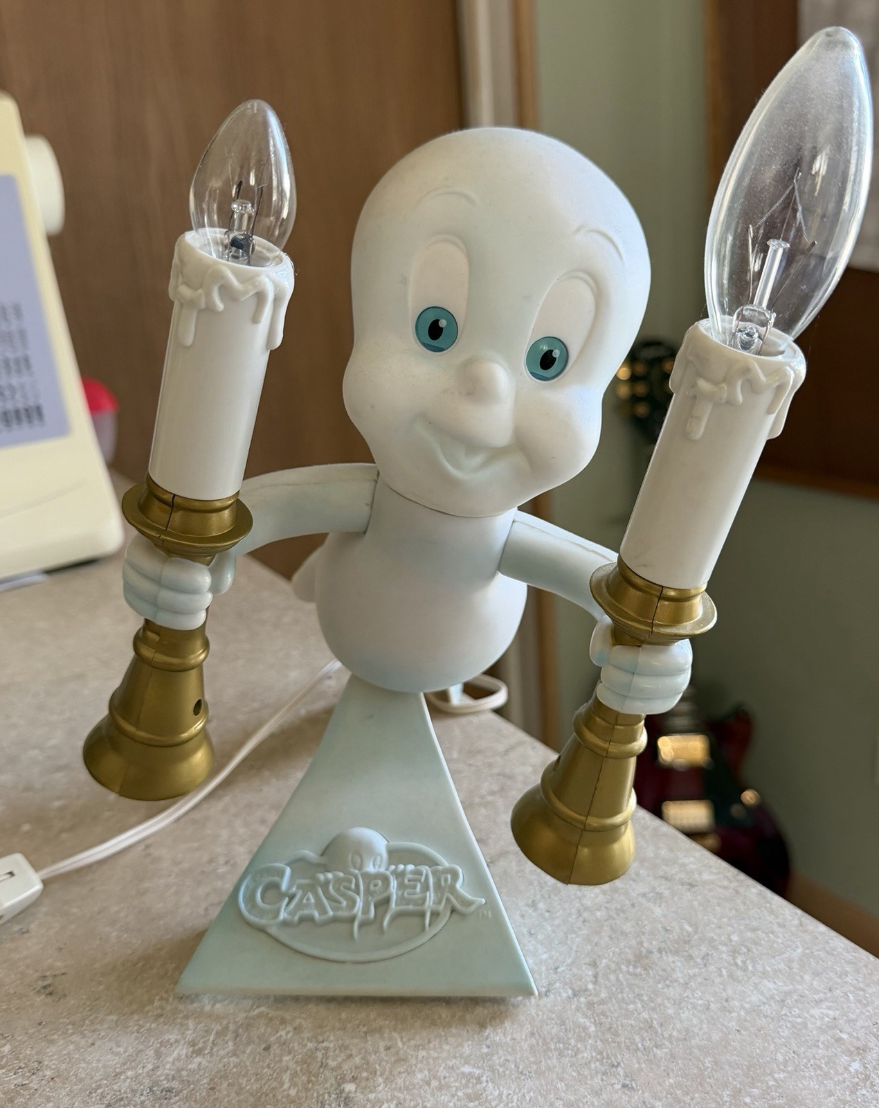 Trendmasters 1996 Casper the Friendly Ghost Candelabra Tested And Works Trendmasters 1996 Casper the Friendly Ghost Candelabra Tested And Works