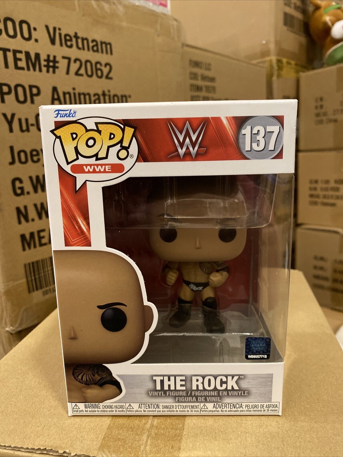 Funko POP WWE: The Rock #137 WWE LEGENDS Series Wrestlemania Mint Ships Now