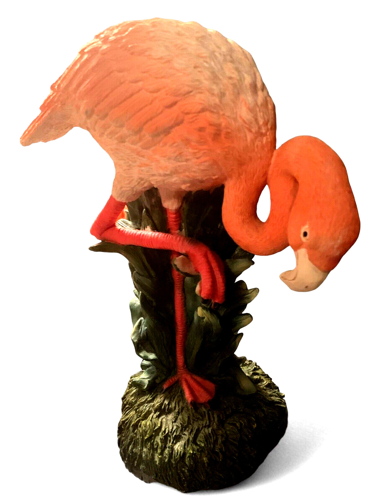 Rare Pink Flamingo Head Down Pose Standing on One Leg Decor Figurine 9” Tall Rare Pink Flamingo Head Down Pose Standing on One Leg Decor Figurine 9” Tall