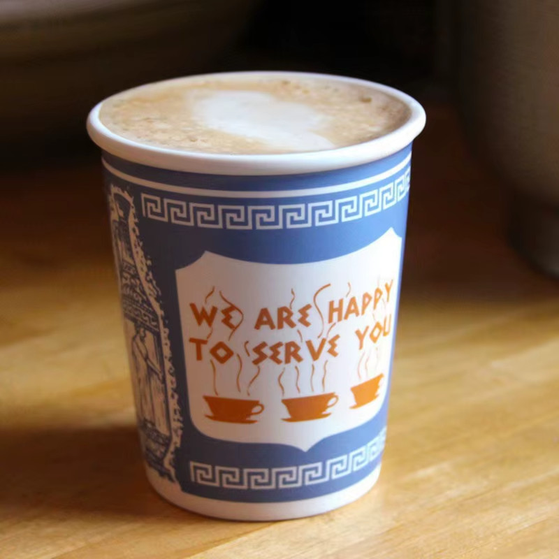 "We Are Happy To Serve You" ceramic cup | New York Classic (3oz) "We Are Happy To Serve You" ceramic cup | New York Classic (3oz)