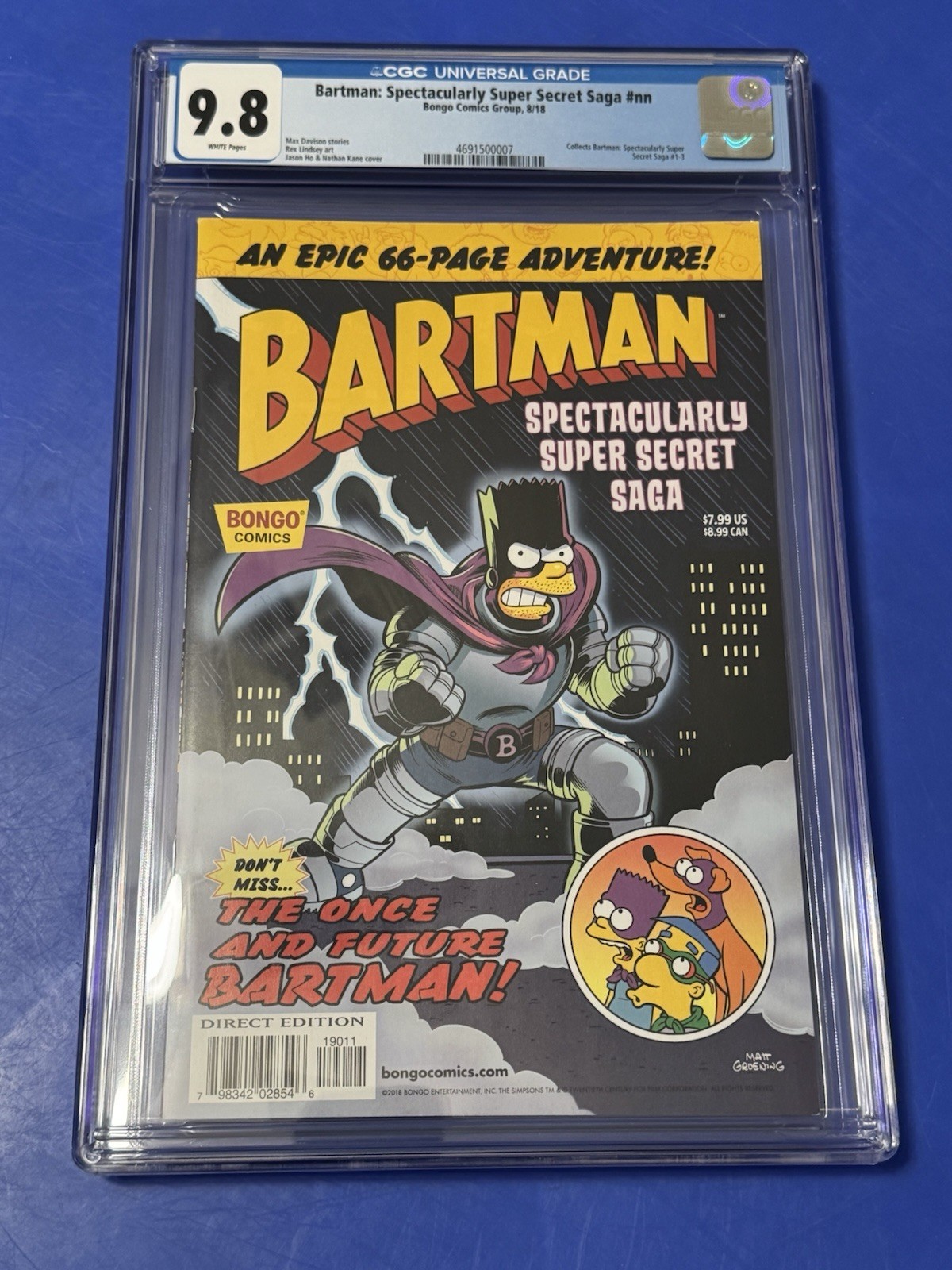The Simpsons Bartman Spectacular Super Secret Saga #nn CGC 9.8 Bongo Comic 2018 The Simpsons Bartman Spectacular Super Secret Saga #nn CGC 9.8 Bongo Comic 2018