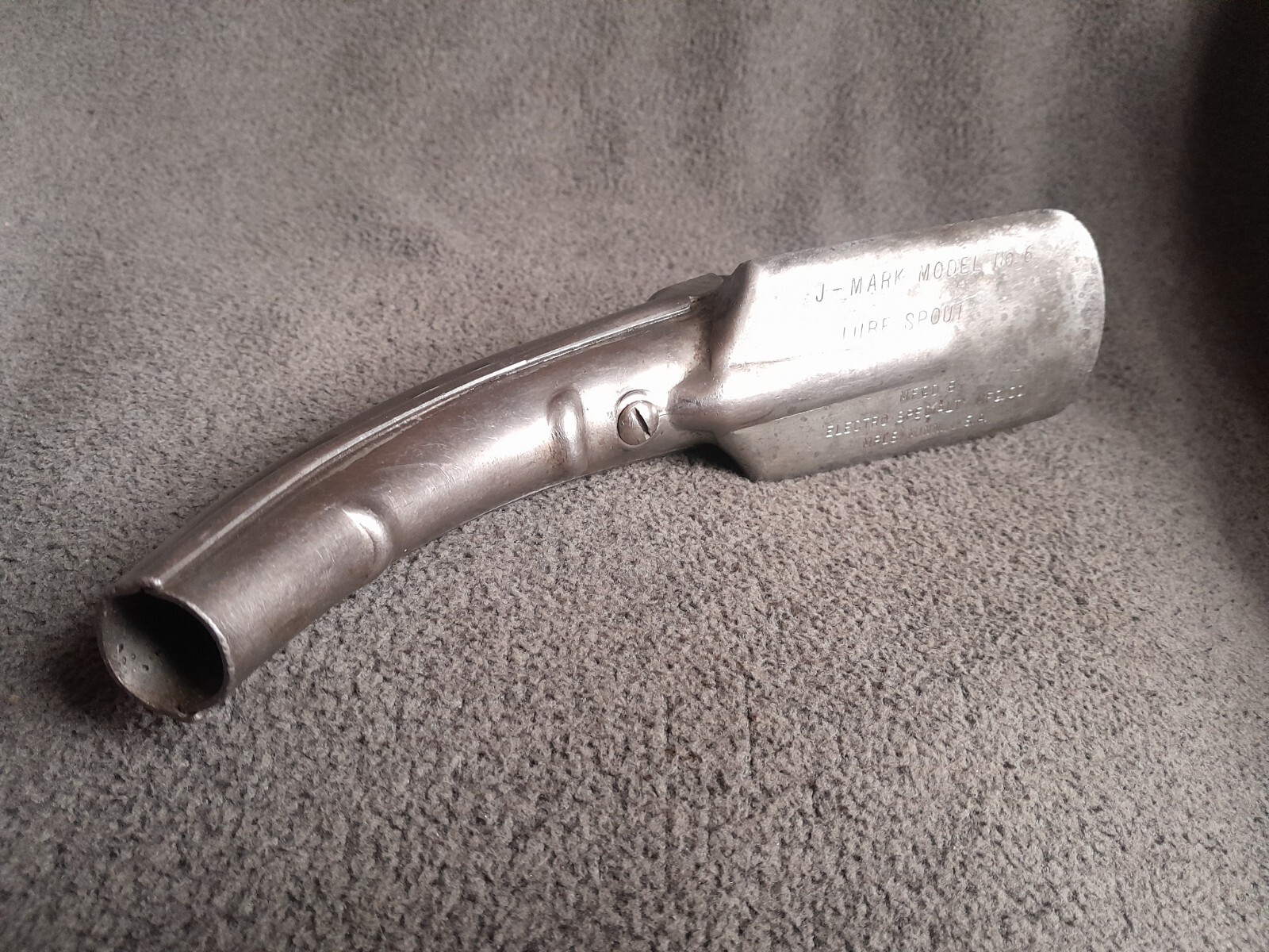 Vintage J-Mark Model No. 6 Steel Chrome Punch Lube-Oil Can Spout Made in USA Vintage J-Mark Model No. 6 Steel Chrome Punch Lube-Oil Can Spout Made in USA