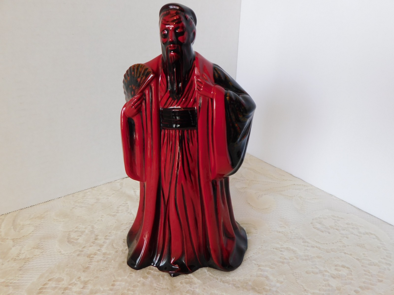 STUNNING ROYAL DOULTON FIGURINE - FLAMBE - CONFUCIUS - HN 3314 - ENGLAND - MINT