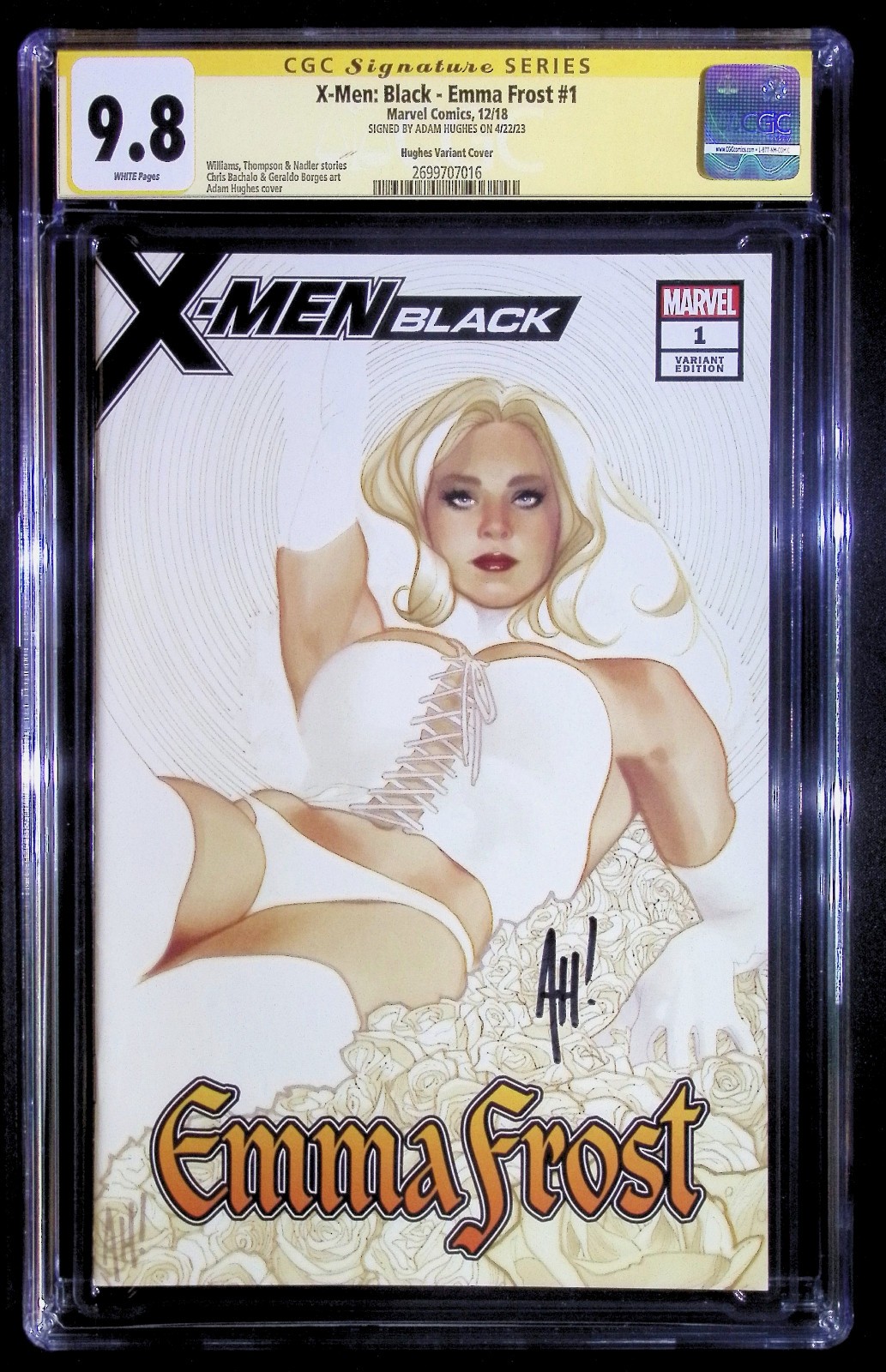X-Men Black: Emma Frost #1 Adam Hughes Trade Variant CGC 9.8 - Signed 🔥🔥 X-Men Black: Emma Frost #1 Adam Hughes Trade Variant CGC 9.8 - Signed 🔥🔥
