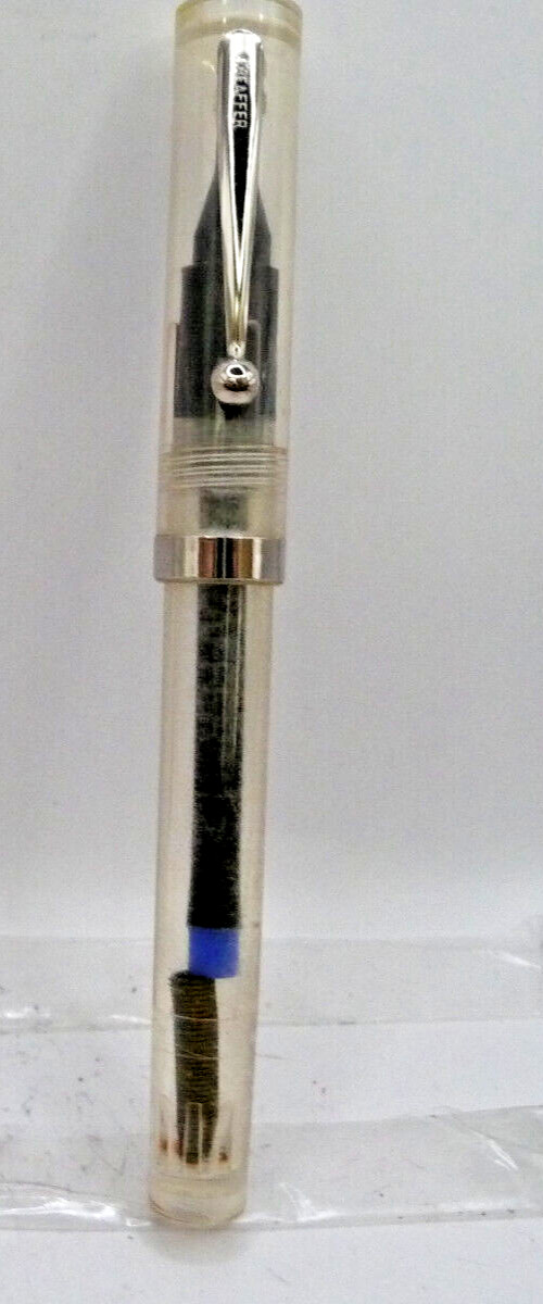 Sheaffer Vintage No-Nonsense View-Thru Ball Pen--CLEAR--new old stock Sheaffer Vintage No-Nonsense View-Thru Ball Pen--CLEAR--new old stock