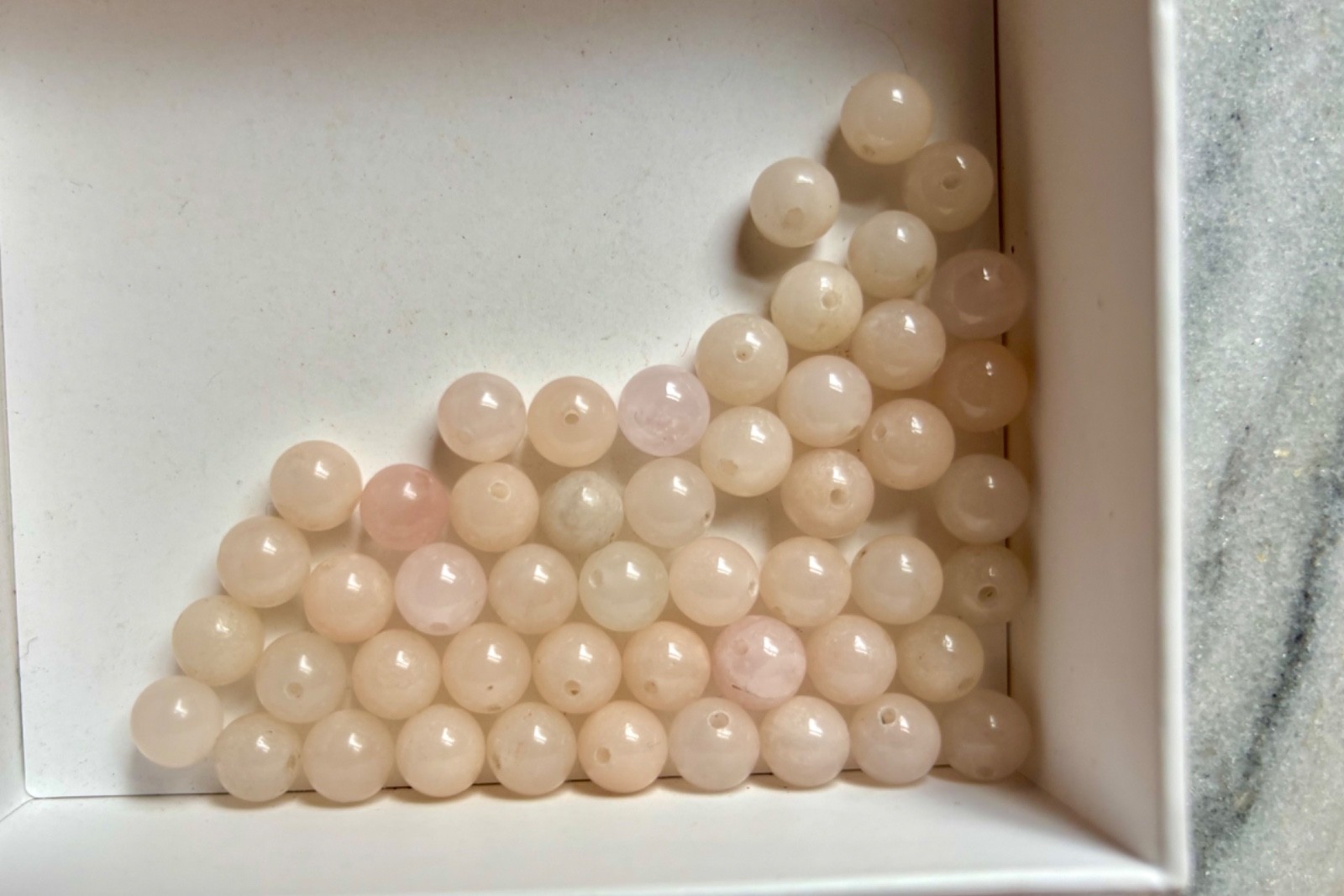 50 pcs Natural Rose Quartz Stone Round Beads 8mm C712 50 pcs Natural Rose Quartz Stone Round Beads 8mm C712