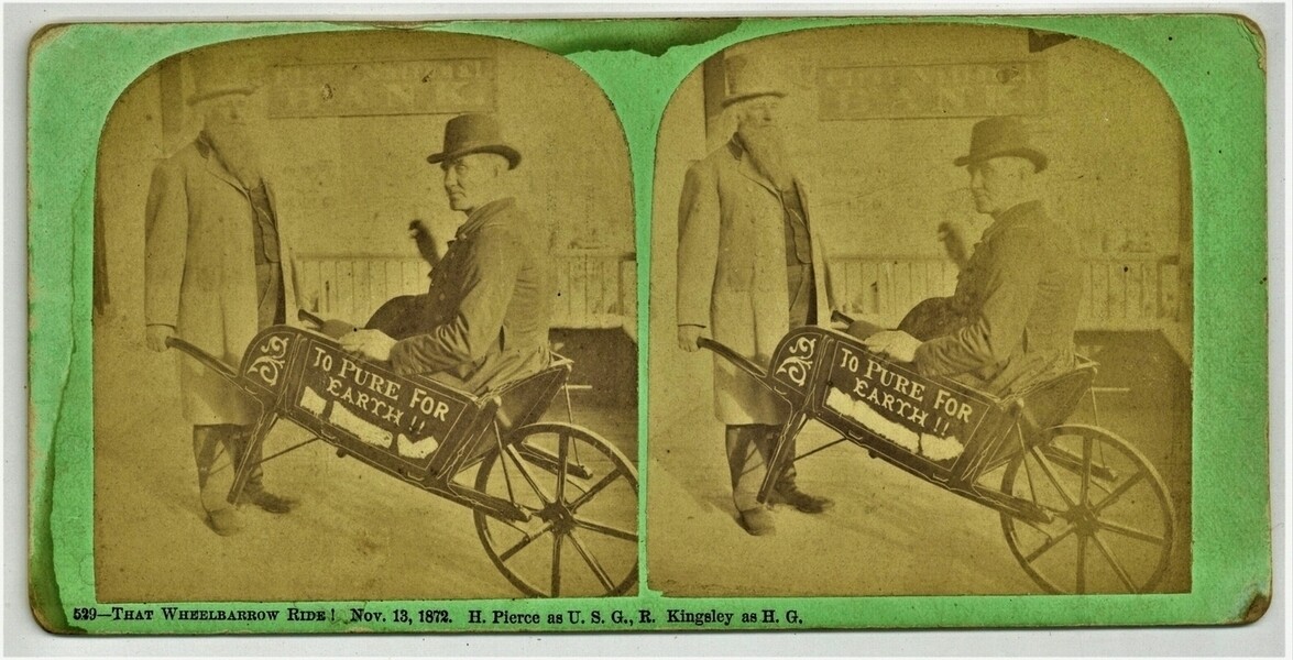 Ulysses S Grant 1872 Campaign Stereoview Civil War President Horace Greely Gen Ulysses S Grant 1872 Campaign Stereoview Civil War President Horace Greely Gen