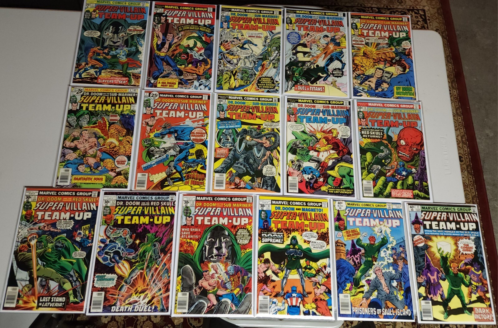 Super-Villain Team-Up 1-14, 16-17 Doctor Doom Marvel Comics 1975-1980 Super-Villain Team-Up 1-14, 16-17 Doctor Doom Marvel Comics 1975-1980