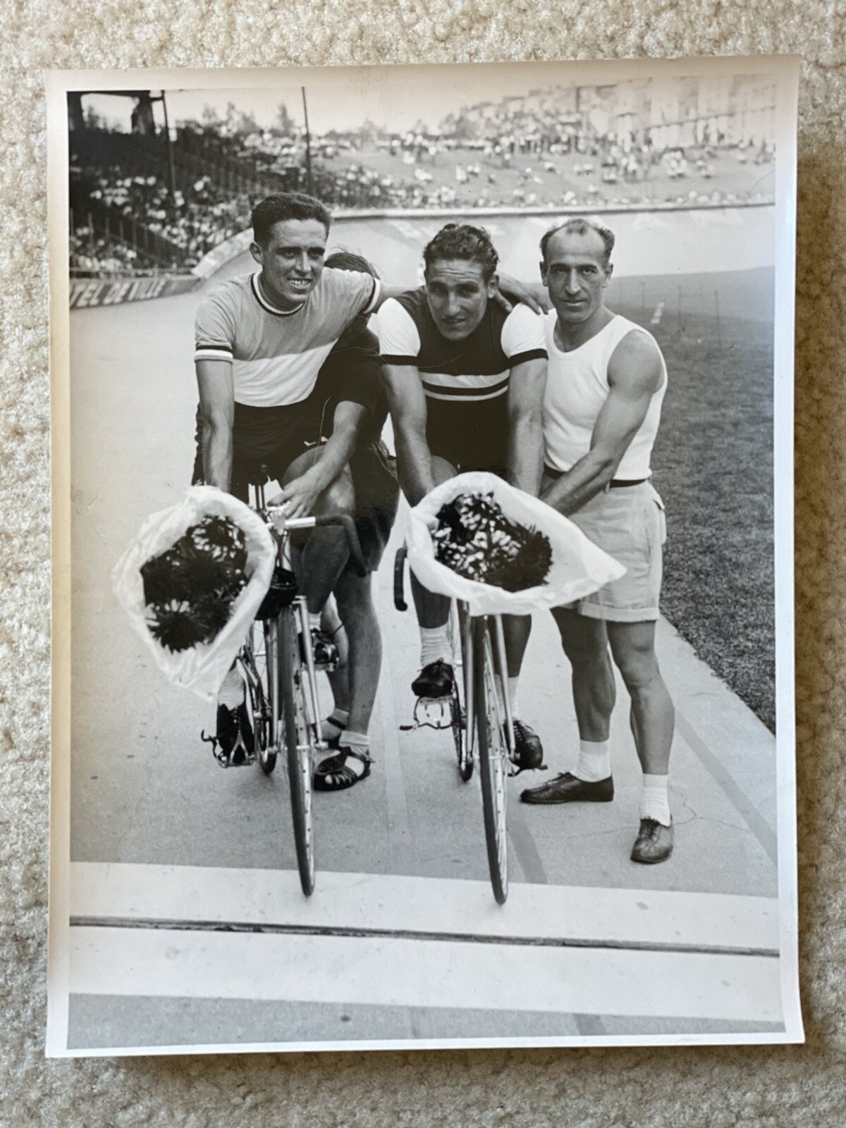 Vintage Bicycle Race Photograph of Jean Rey And Jacques Moujica RIP Tragic Crash Vintage Bicycle Race Photograph of Jean Rey And Jacques Moujica RIP Tragic Crash