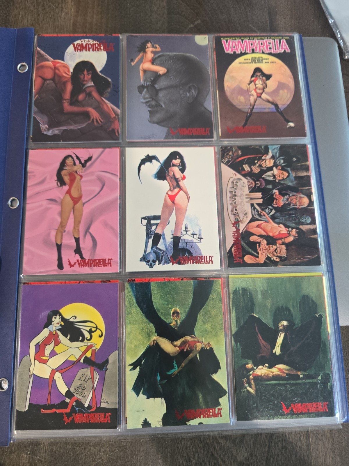 1995 Topps Red Foil Visions Of Vampirella Trading Card Complete Base Set #1-90