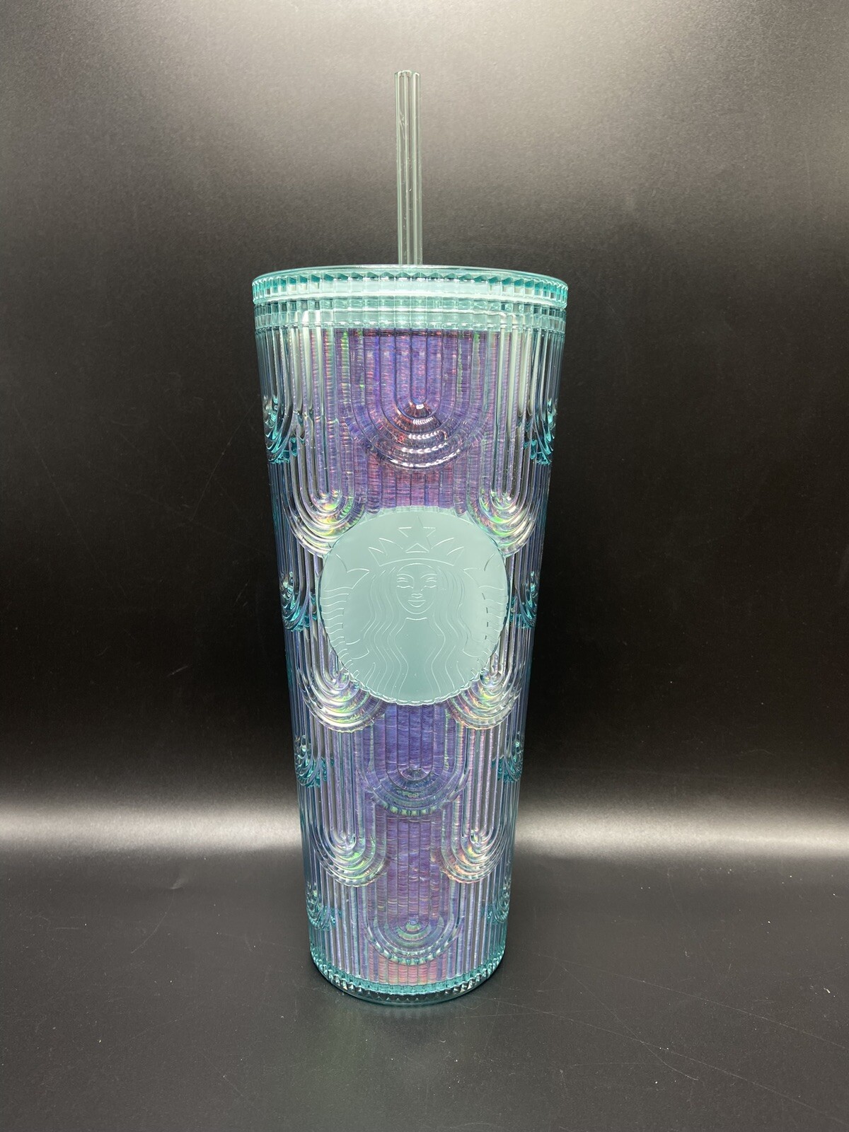Starbucks 2022 Spring Iridescent Holographic Wave 24oz Cold Cup Tumbler NWT. Starbucks 2022 Spring Iridescent Holographic Wave 24oz Cold Cup Tumbler NWT.