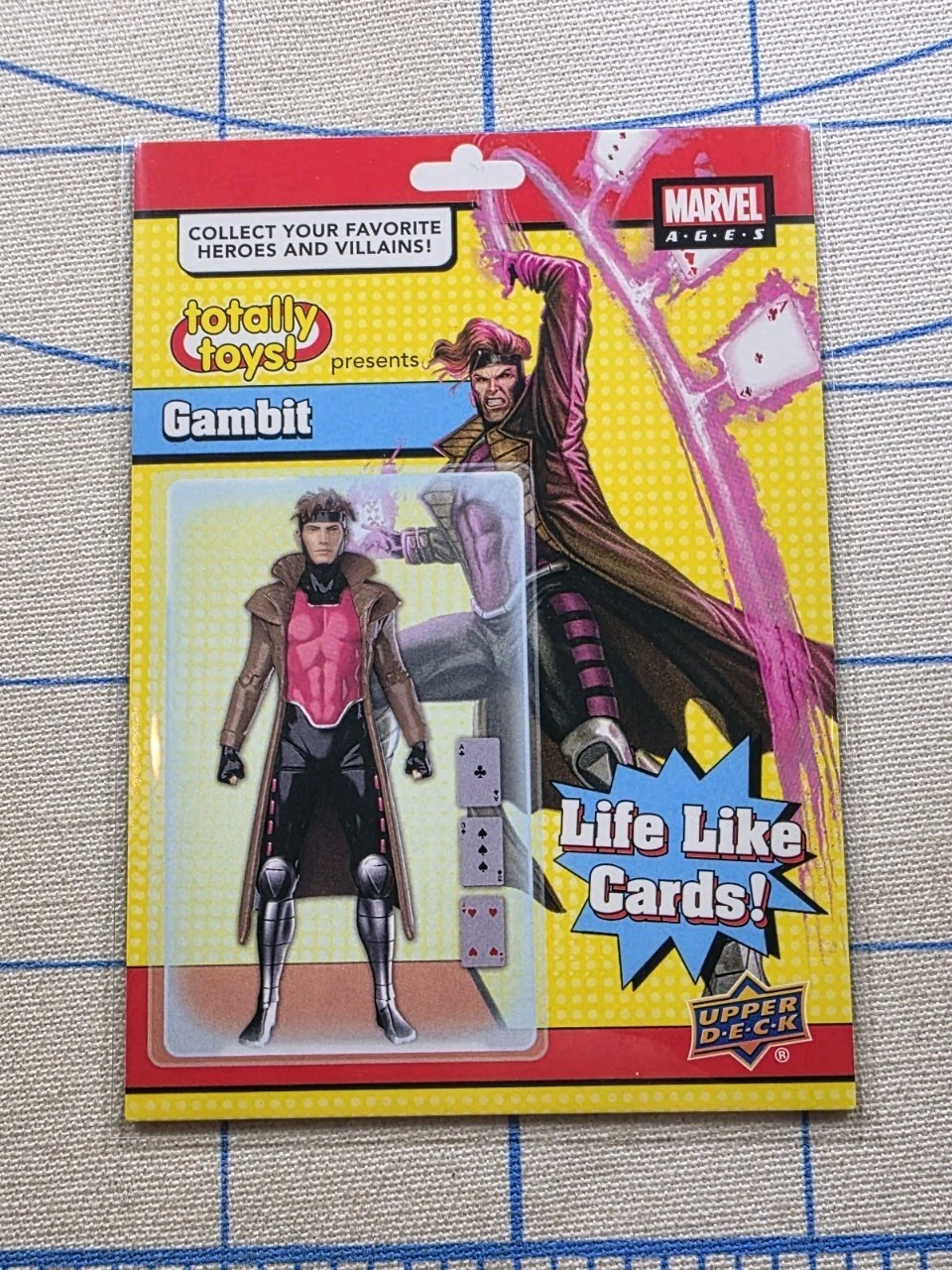 2020 Upper Deck Marvel Ages - Gambit TT-13 Totally Toys Insert - Card 2020 Upper Deck Marvel Ages - Gambit TT-13 Totally Toys Insert - Card