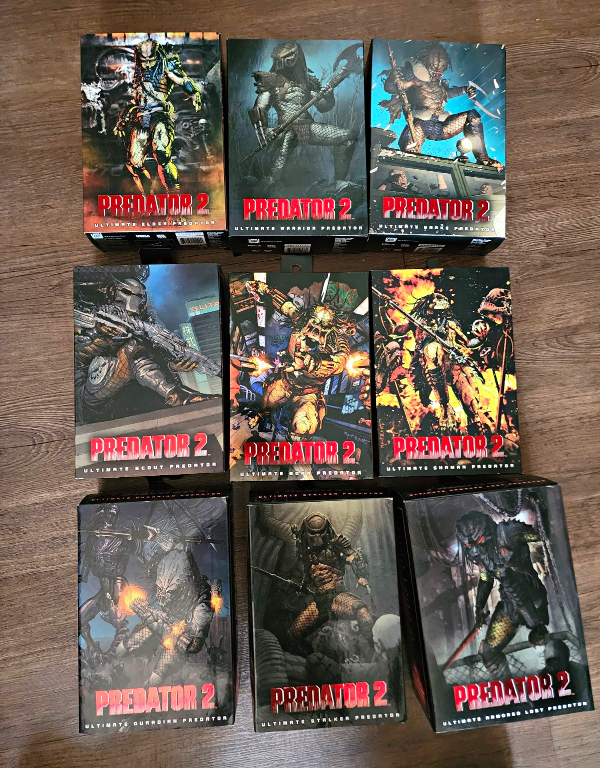 NECA Predator 2 Ultimate Predator Los Tribe Figure Lot of 9 Collectible Figures NECA Predator 2 Ultimate Predator Los Tribe Figure Lot of 9 Collectible Figures