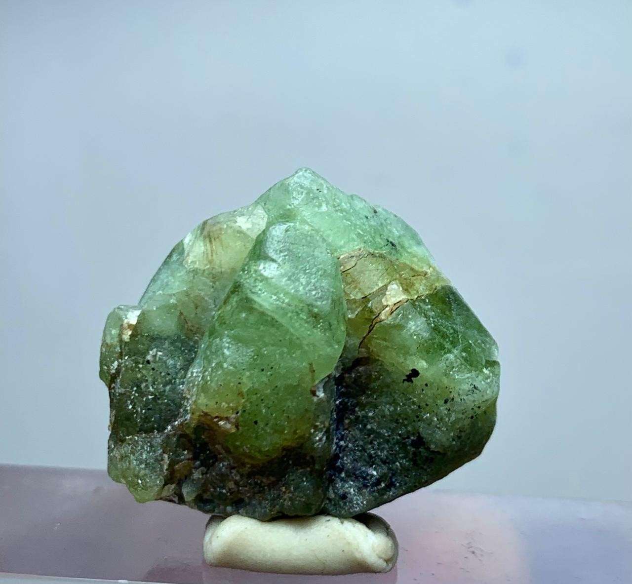 32.60 Carat Beautiful Terminated Peridot Crystal bunch Specimen from Pakistan