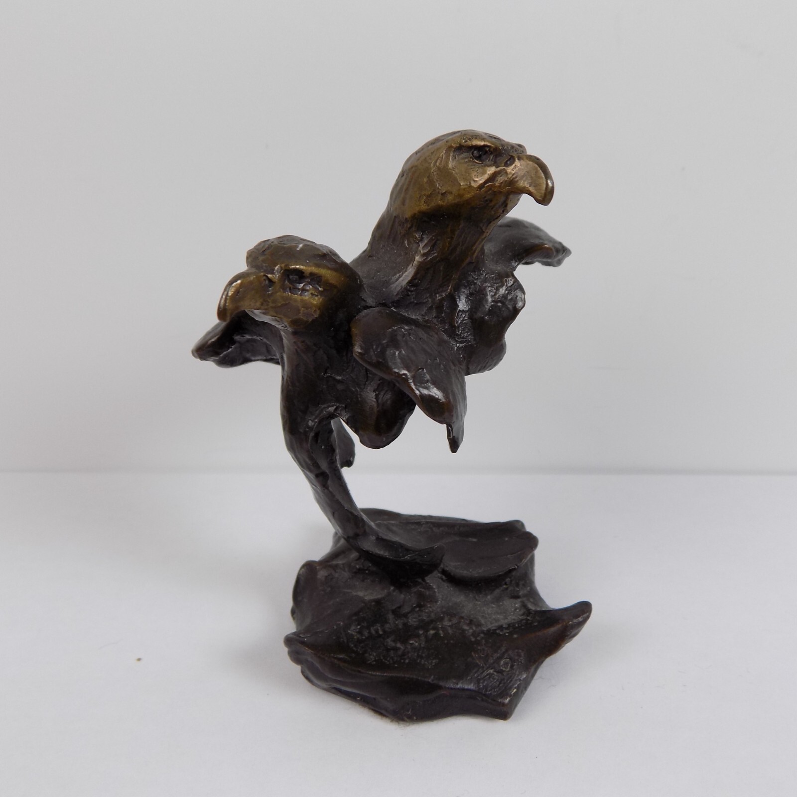 1997 Nick Ryan Bronze Sculpture Figurine Kindred Spirits Eagles #19/300 1997 Nick Ryan Bronze Sculpture Figurine Kindred Spirits Eagles #19/300