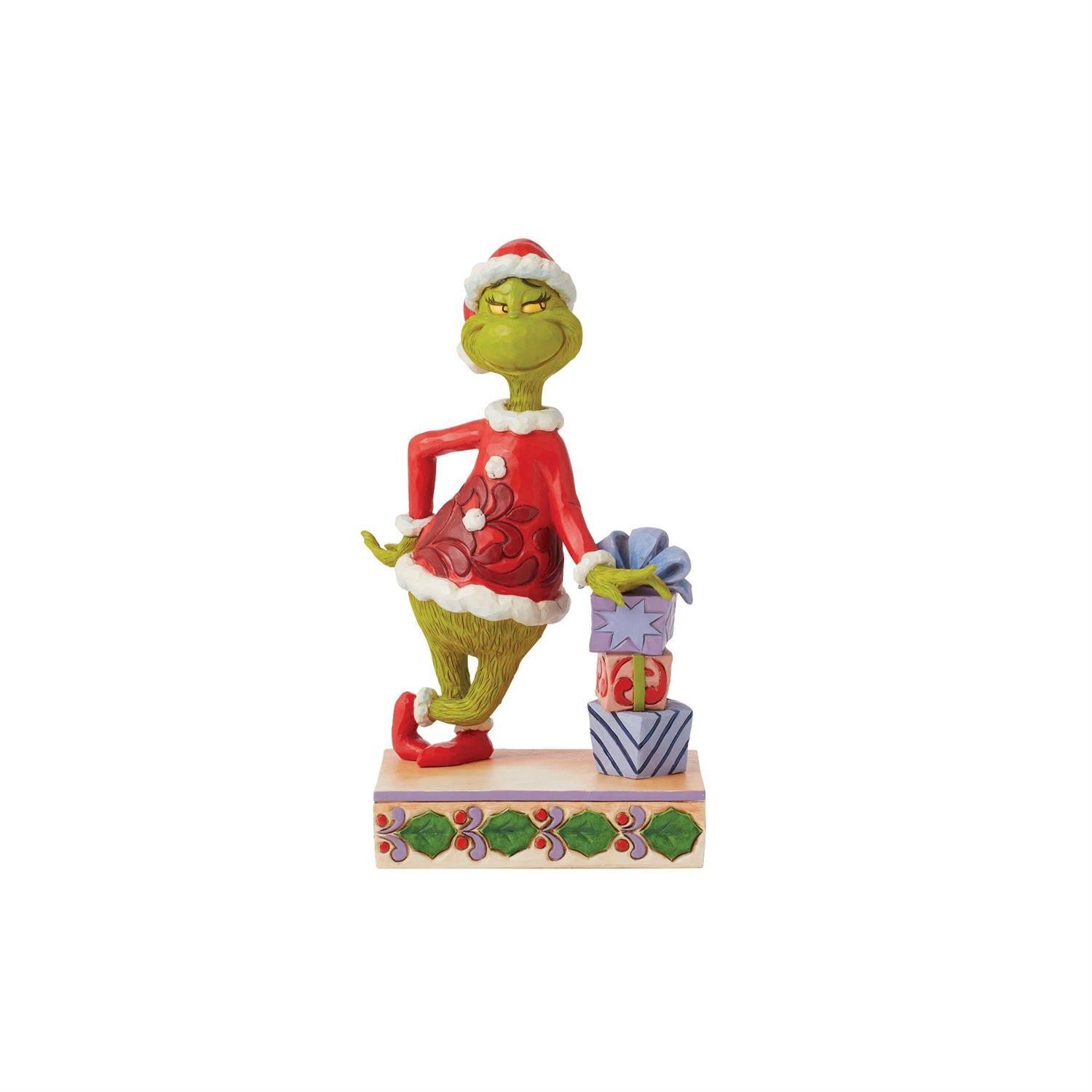 Grinch Leaning On Stacked Gifts By: The Grinch Jim Shore Grinch Leaning On Stacked Gifts By: The Grinch Jim Shore
