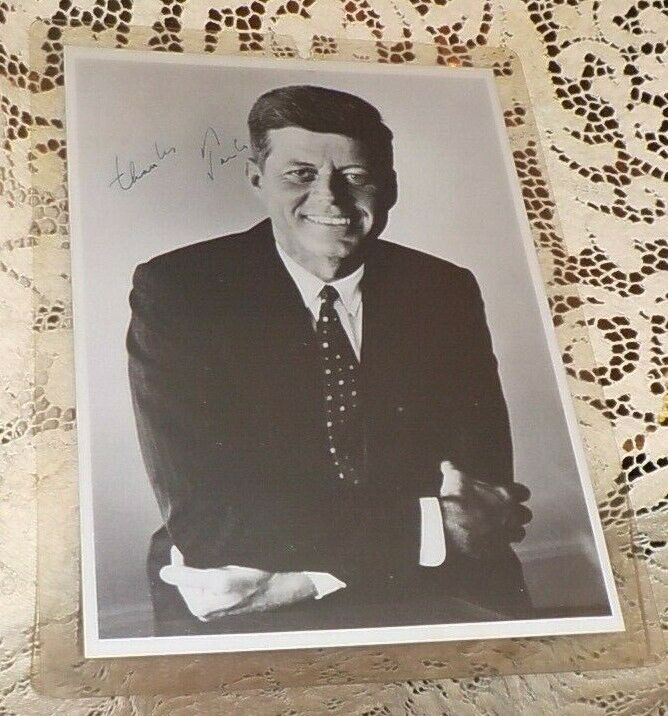 VINTAGE JFK 1960 SIGNED John F. Kennedy Campaign PHOTO  