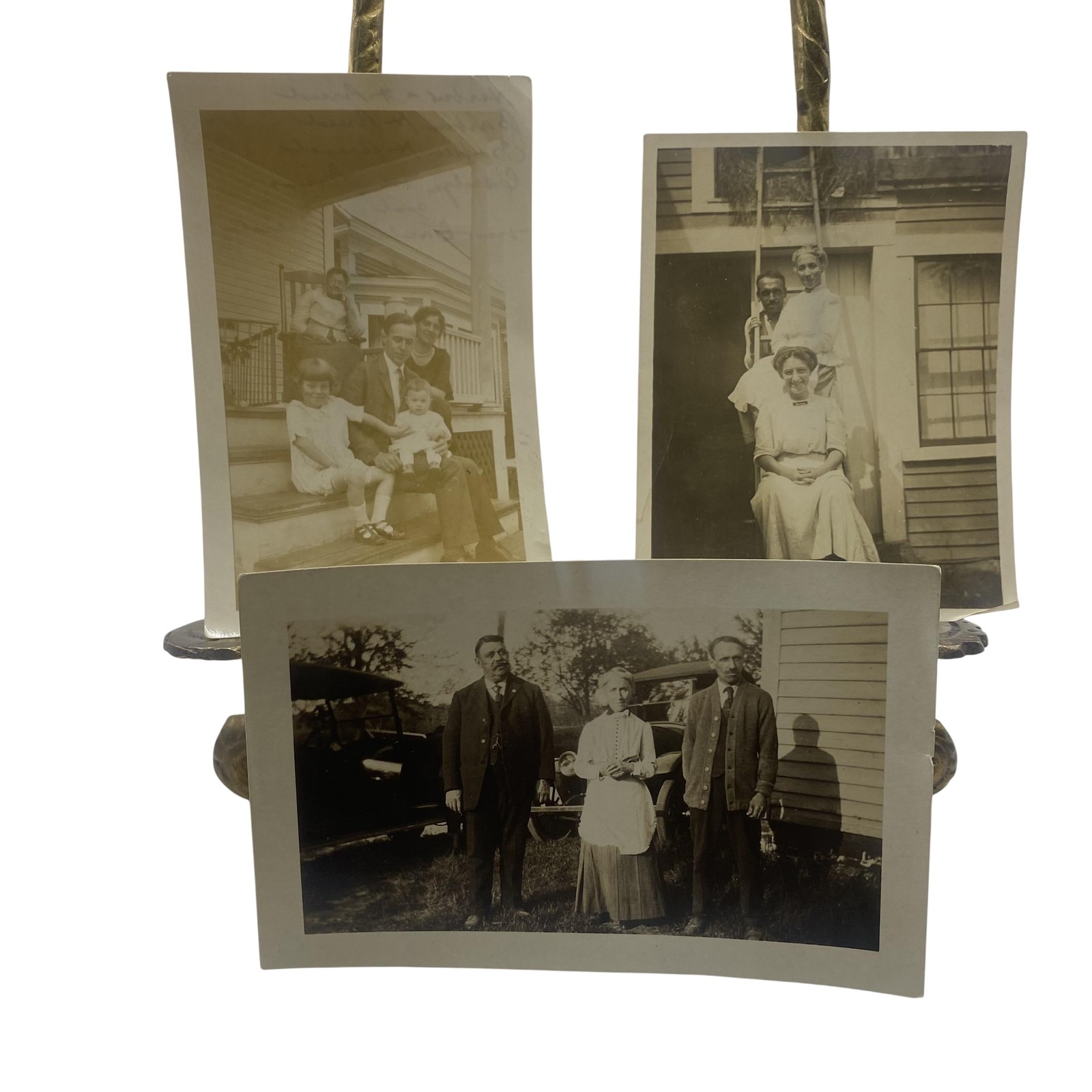 Vintage 1920s 30s American Family Lot 3 Photos 3x4.75-3x4 Sepia Gelatin Orig Vintage 1920s 30s American Family Lot 3 Photos 3x4.75-3x4 Sepia Gelatin Orig