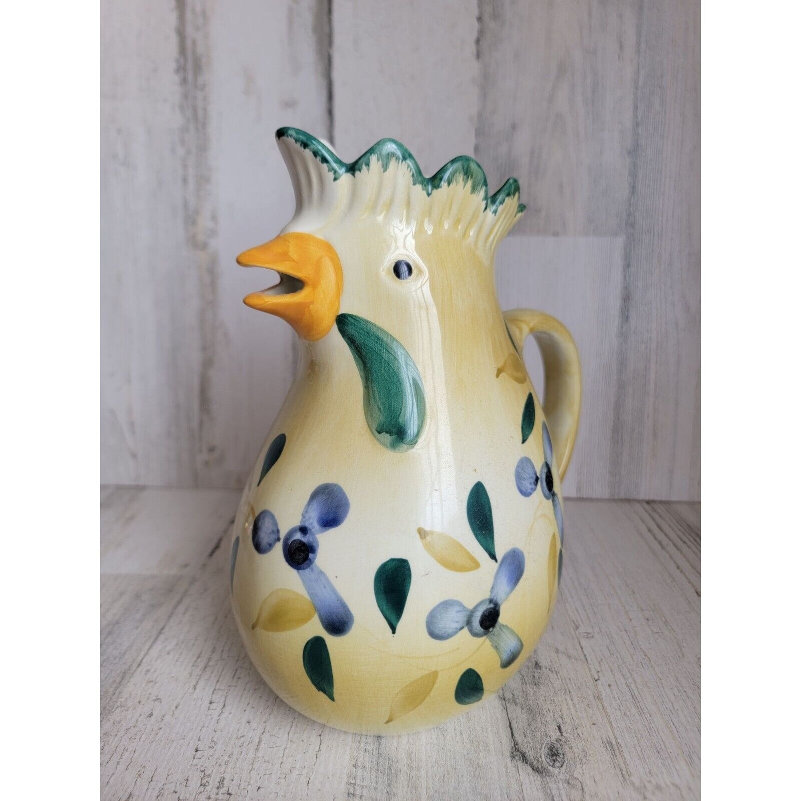 Vintage Italian Marketplace chick chicken vase pitcher